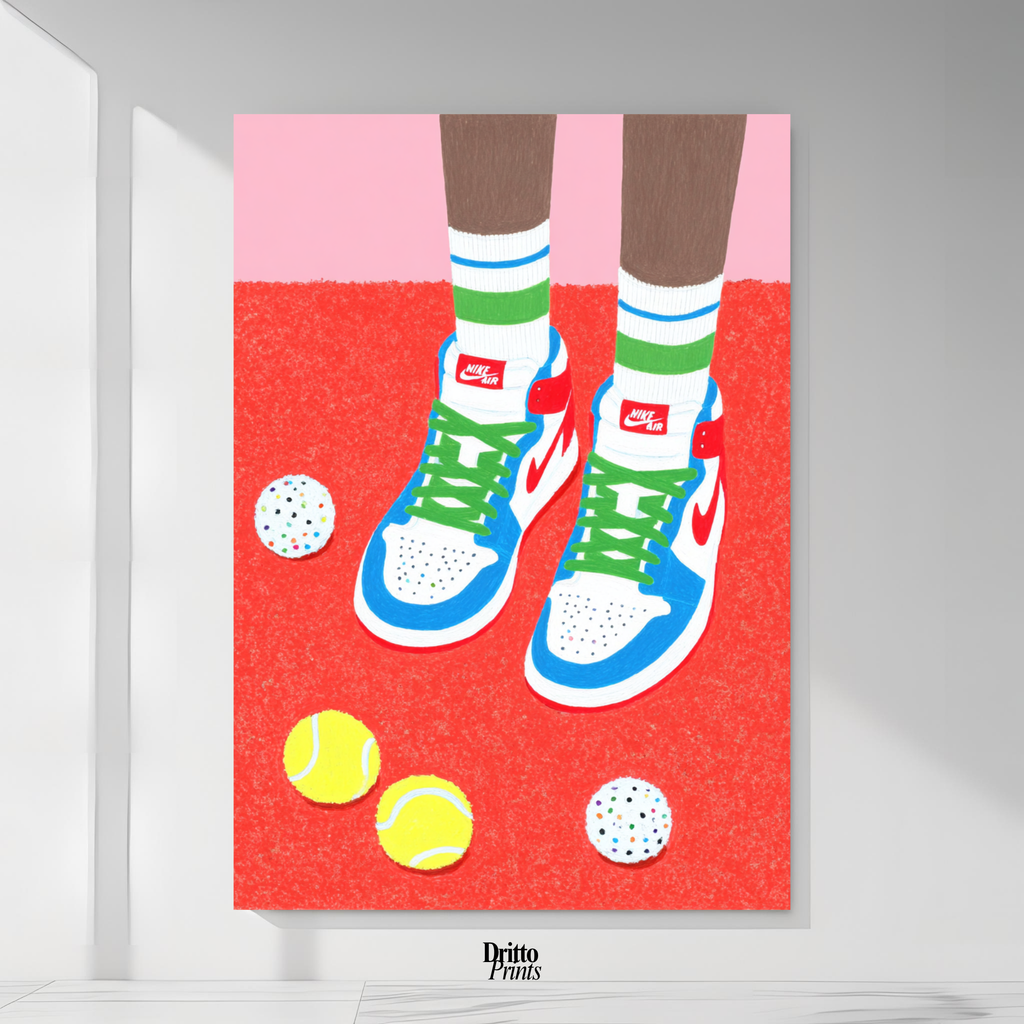 (PD31) Mocha Court Balls Poster