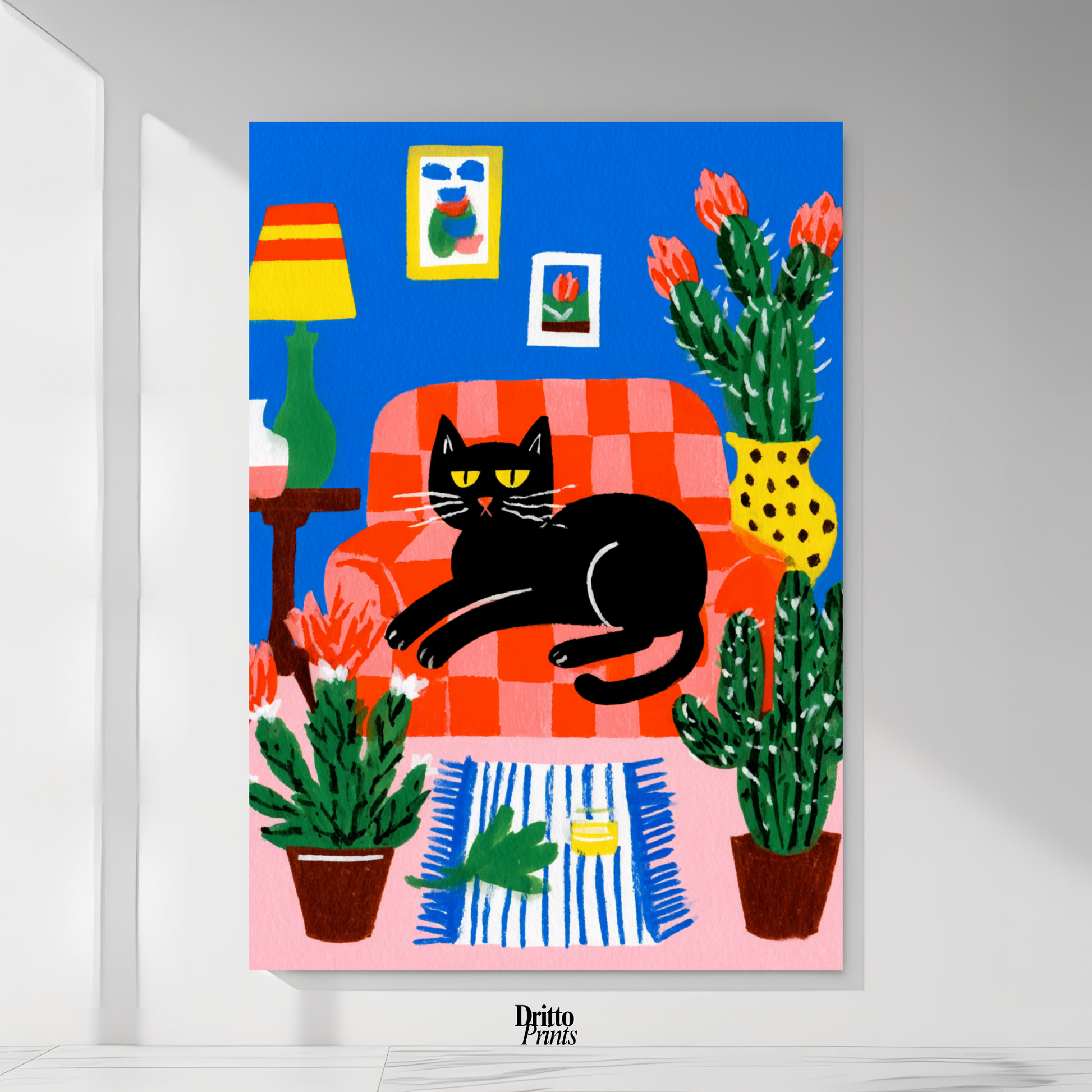 (PD32) Afternoon with the Cat - Poster
