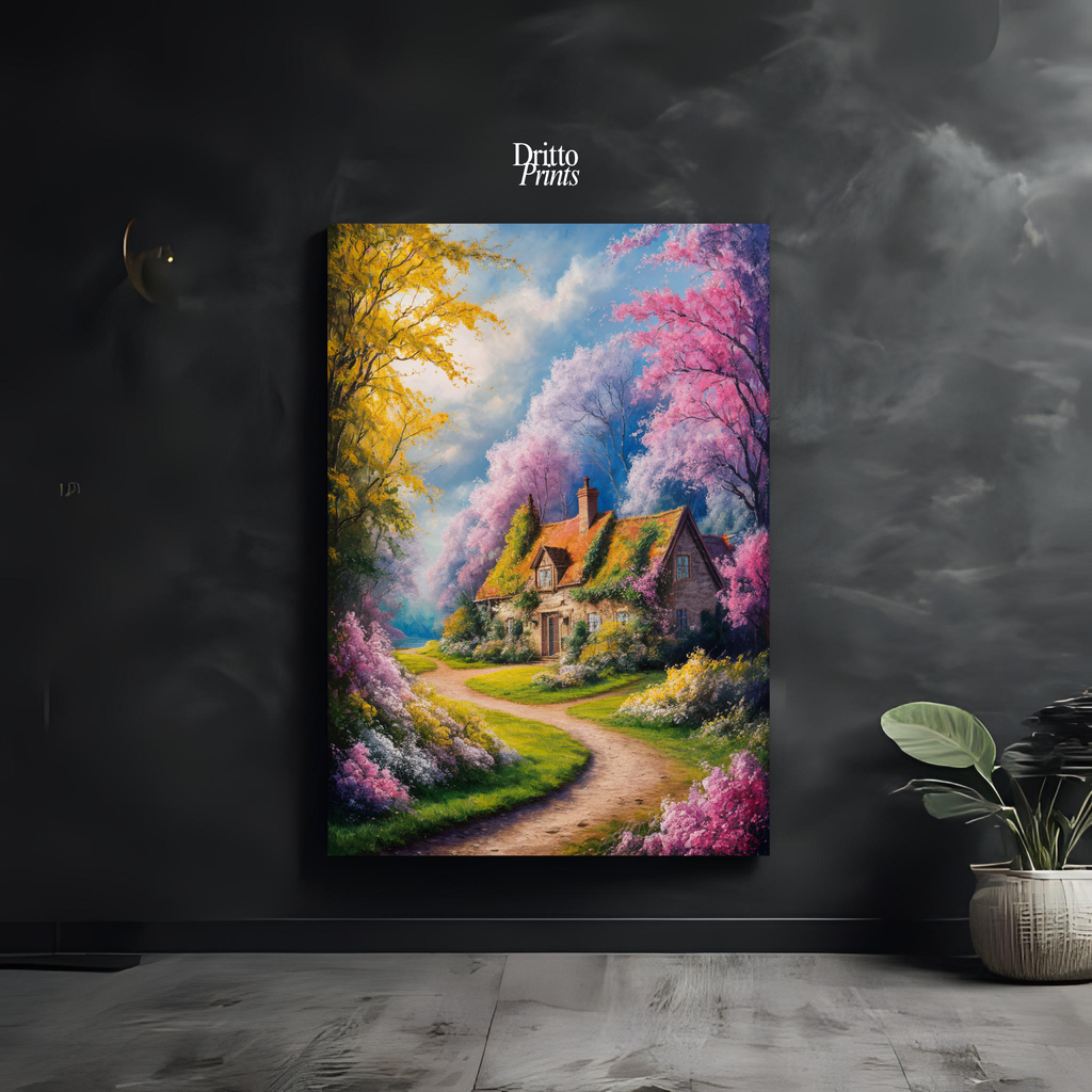 (CD2) Cottage in Bloom - Canvas