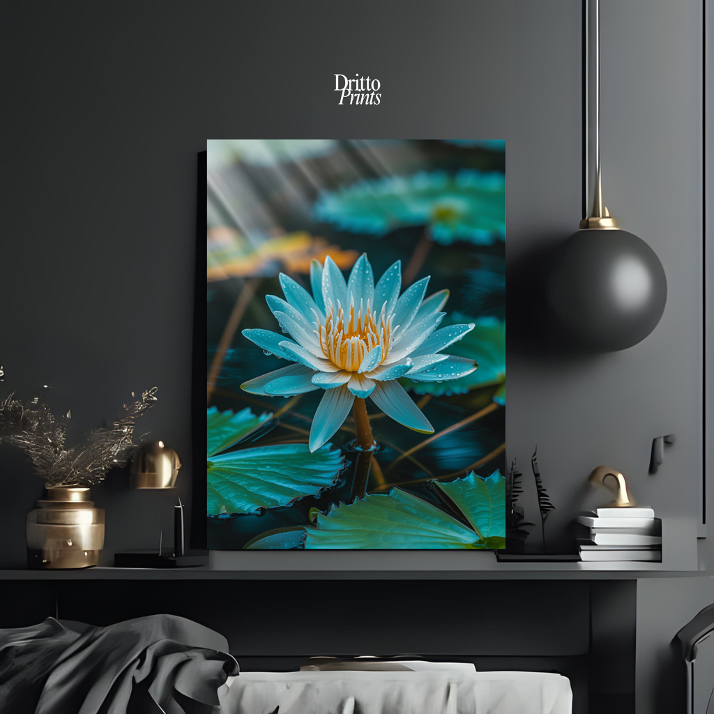 (CD5) Tranquil Water Lily - Canvas