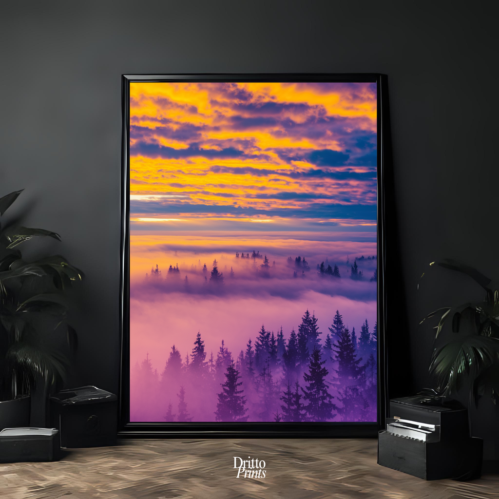 (FD13) Light Between Worlds - Framed matte paper poster
