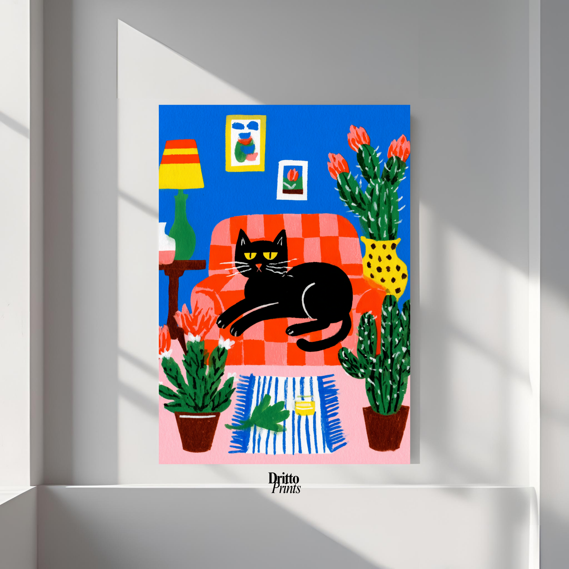 (PD32) Afternoon with the Cat - Poster