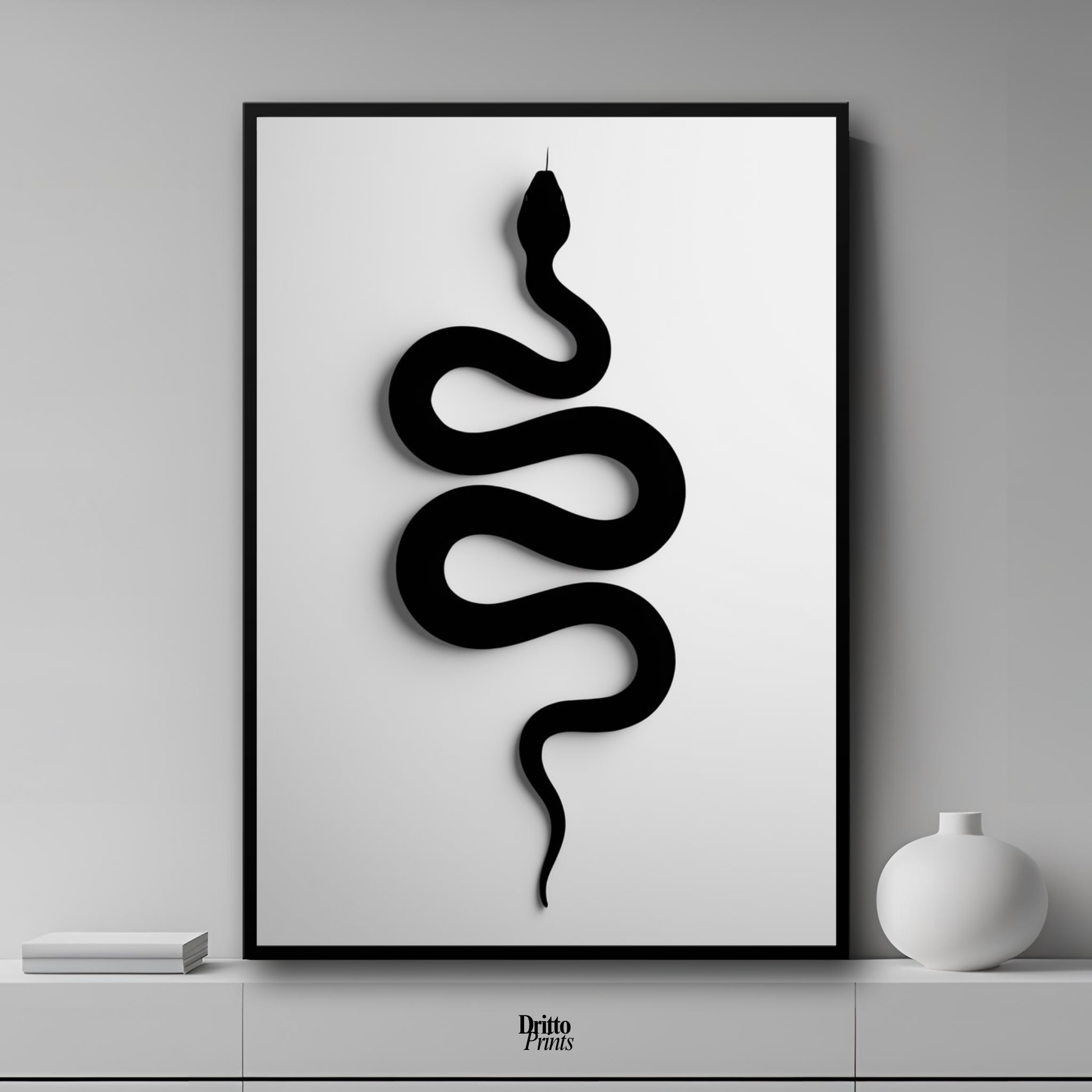(FD34) Serpent Grace - Framed matte paper poster