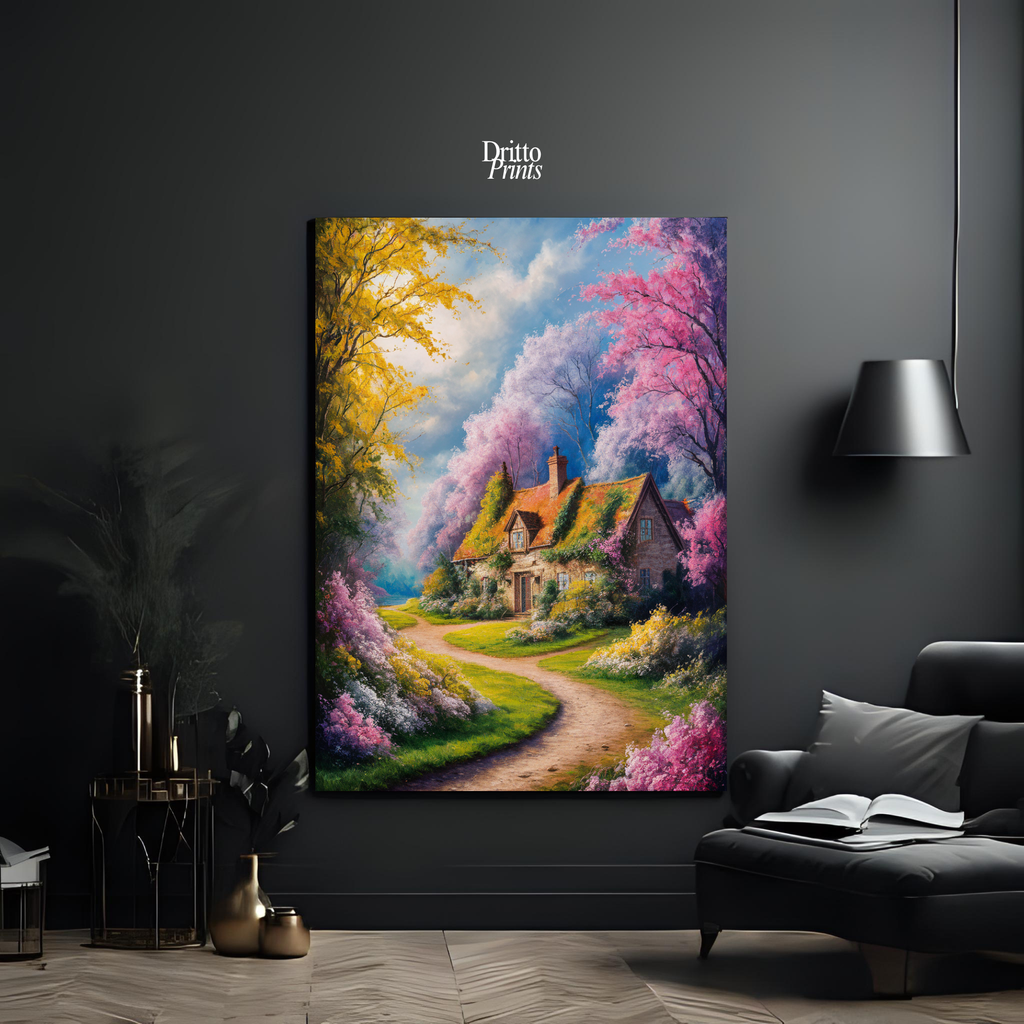 (CD2) Cottage in Bloom - Canvas