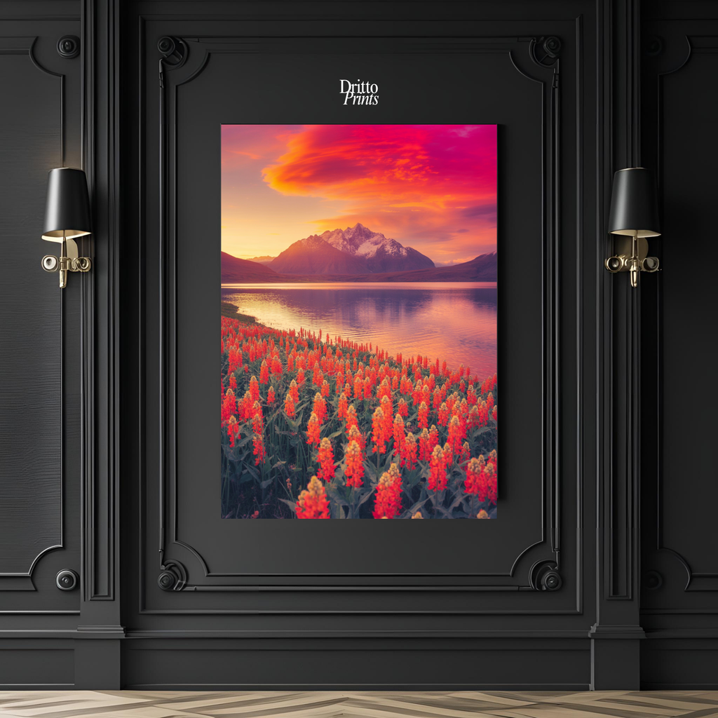 (CF3) Golden Hour Symphony - Framed canvas
