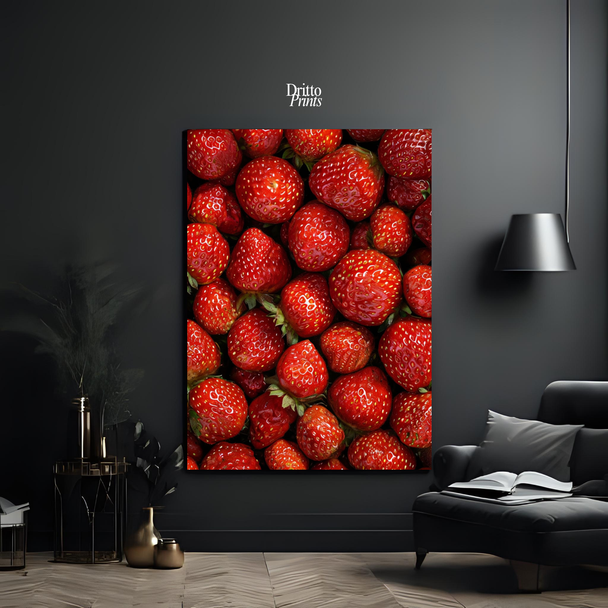 (PD5) The Strawberry Wall Taste of Summer - Poster