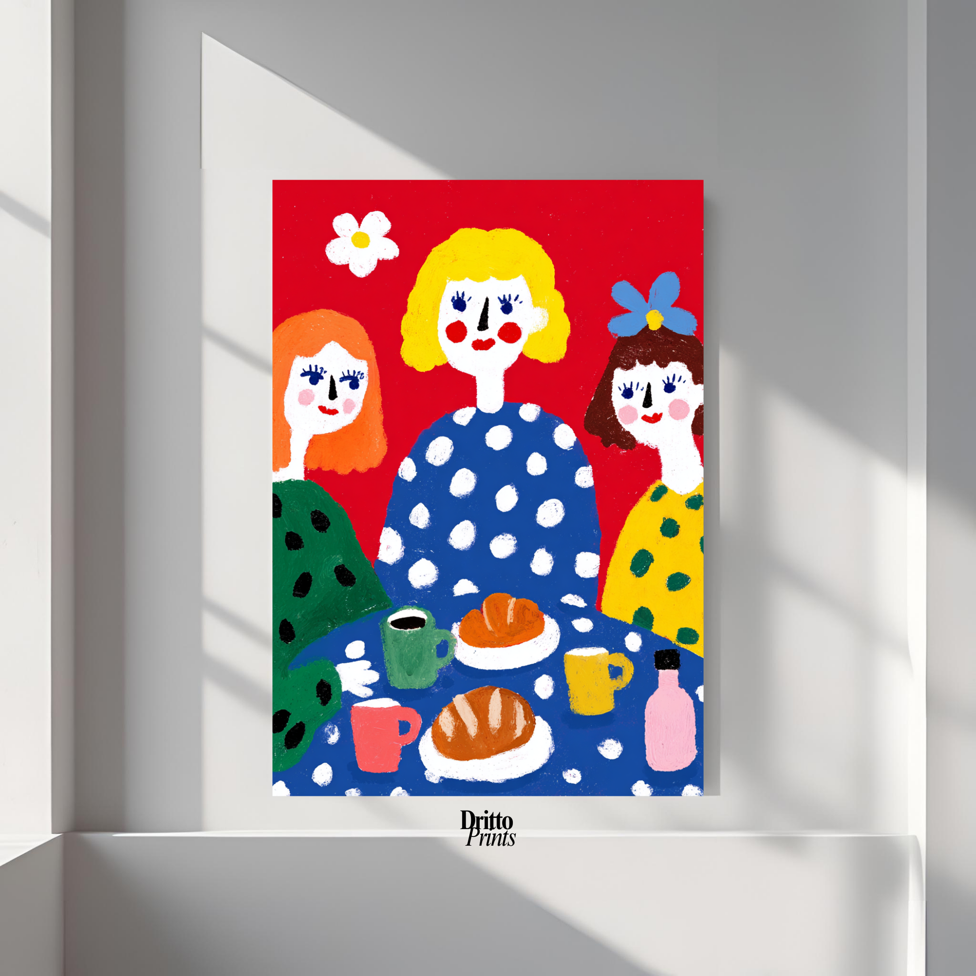 (PD45) Morning Notes – Vintage Iranian Breakfast Poster