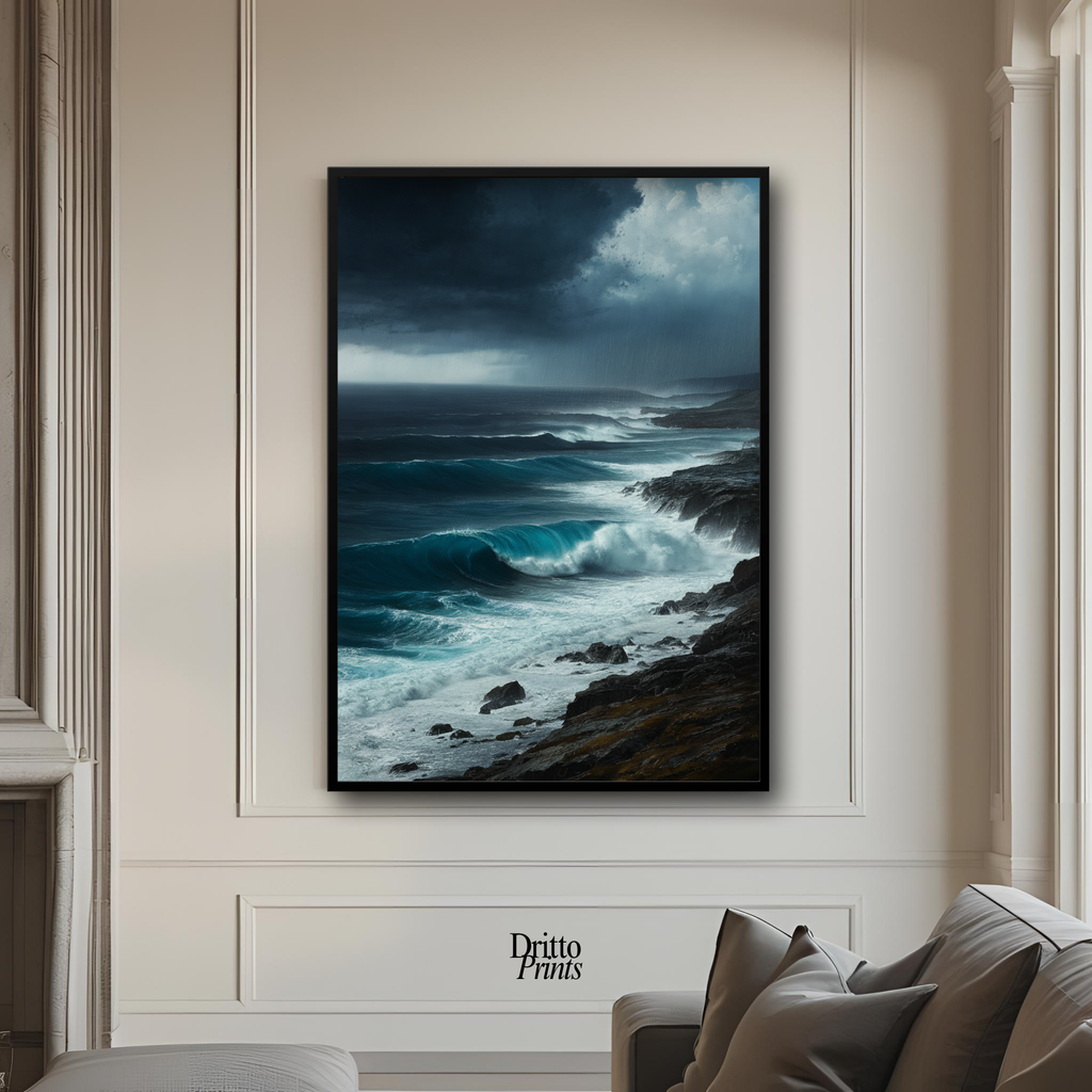 (FD17) Where the Rain Begins - Framed matte paper poster