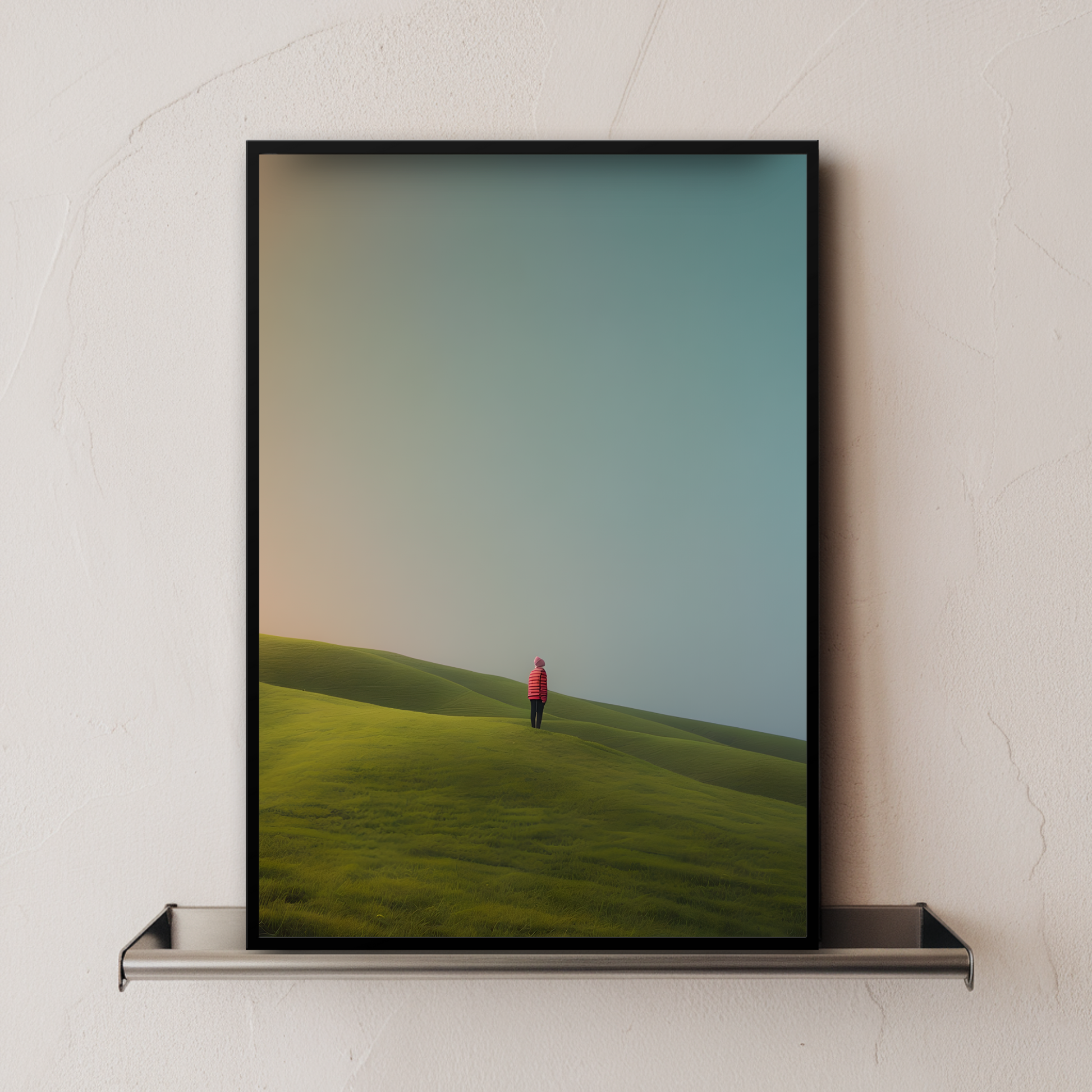 (FD2) - Alone with the Sky - Framed matte paper poster