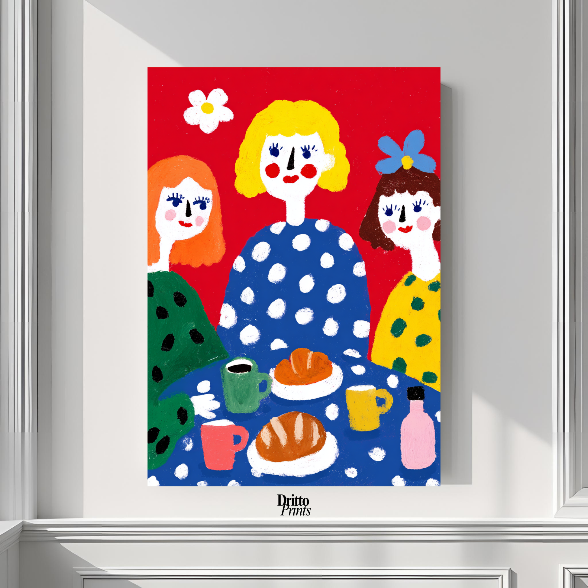 (PD45) Morning Notes – Vintage Iranian Breakfast Poster