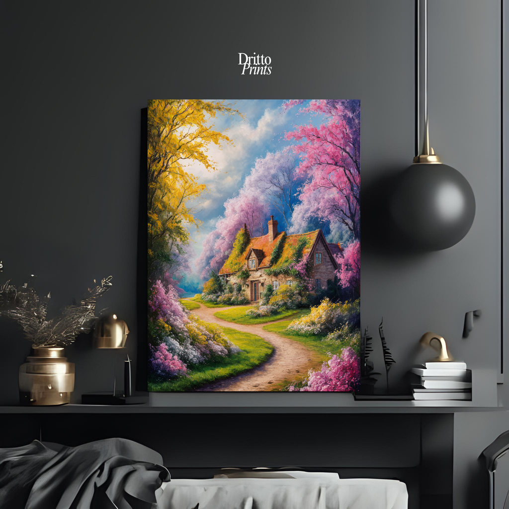 (CD2) Cottage in Bloom - Canvas