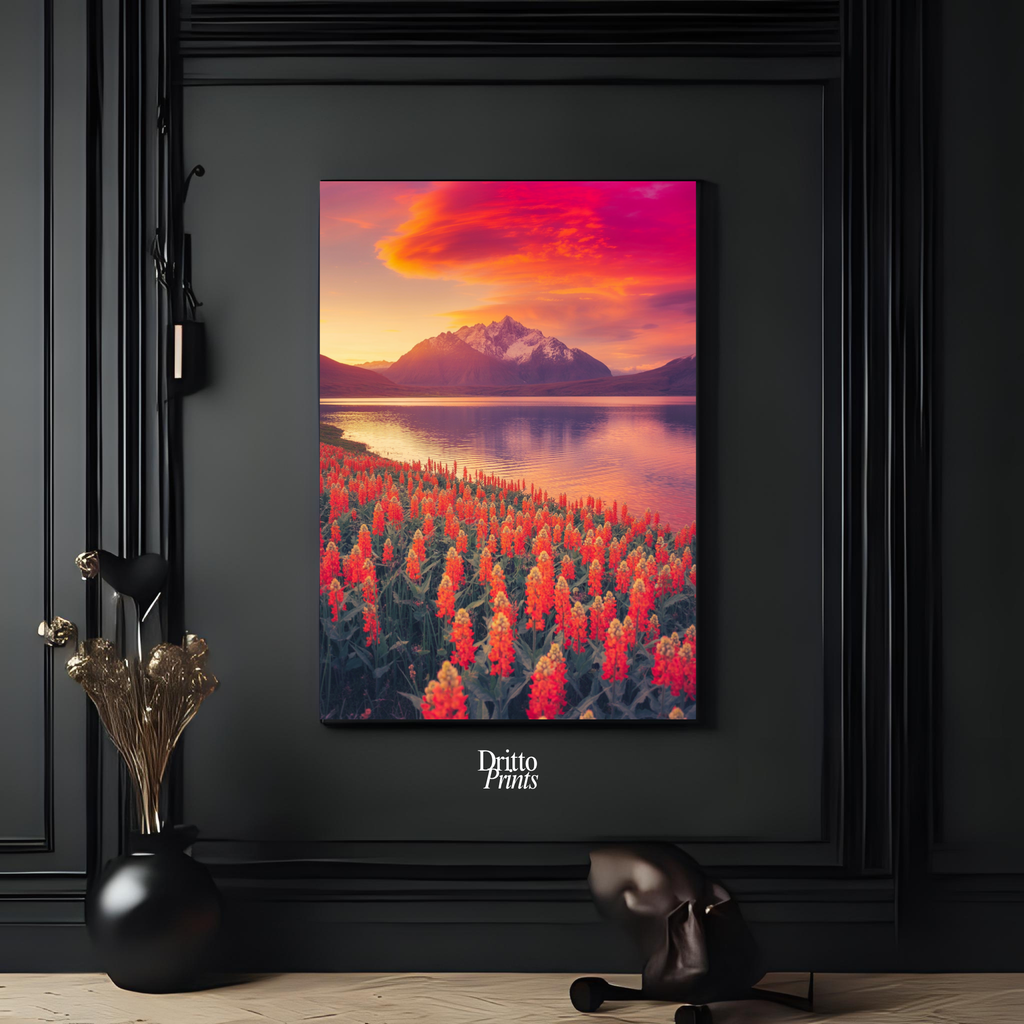 (CF3) Golden Hour Symphony - Framed canvas