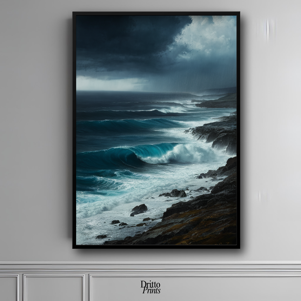 (FD17) Where the Rain Begins - Framed matte paper poster