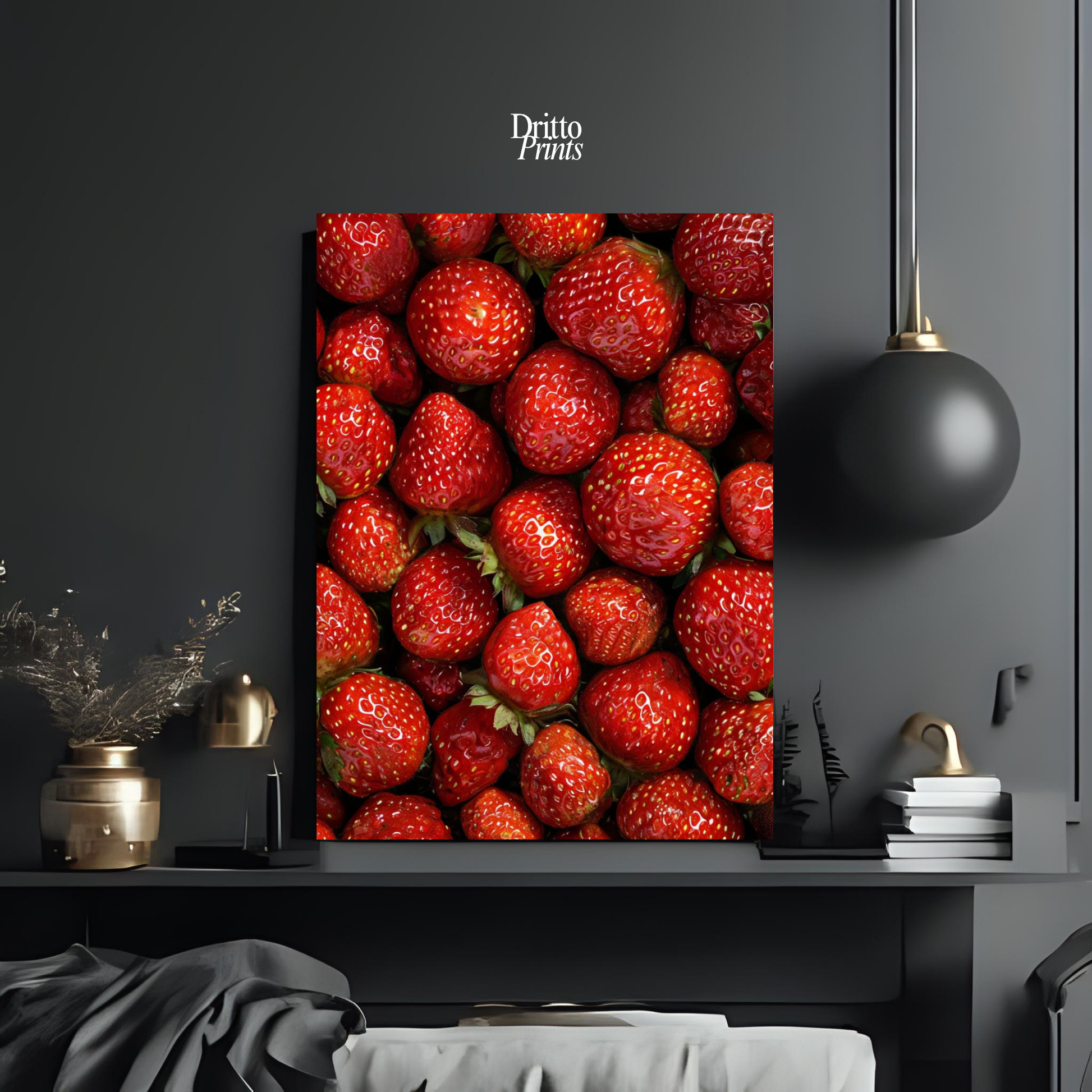 (PD5) The Strawberry Wall Taste of Summer - Poster