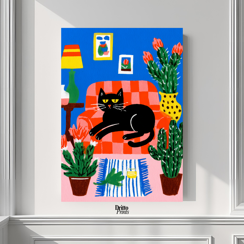 (PD32) Afternoon with the Cat - Poster