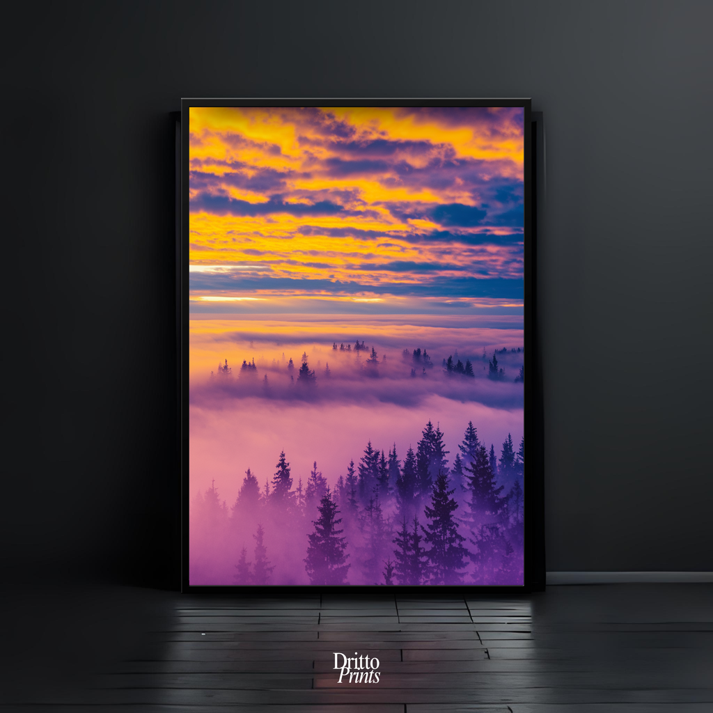 (FD13) Light Between Worlds - Framed matte paper poster