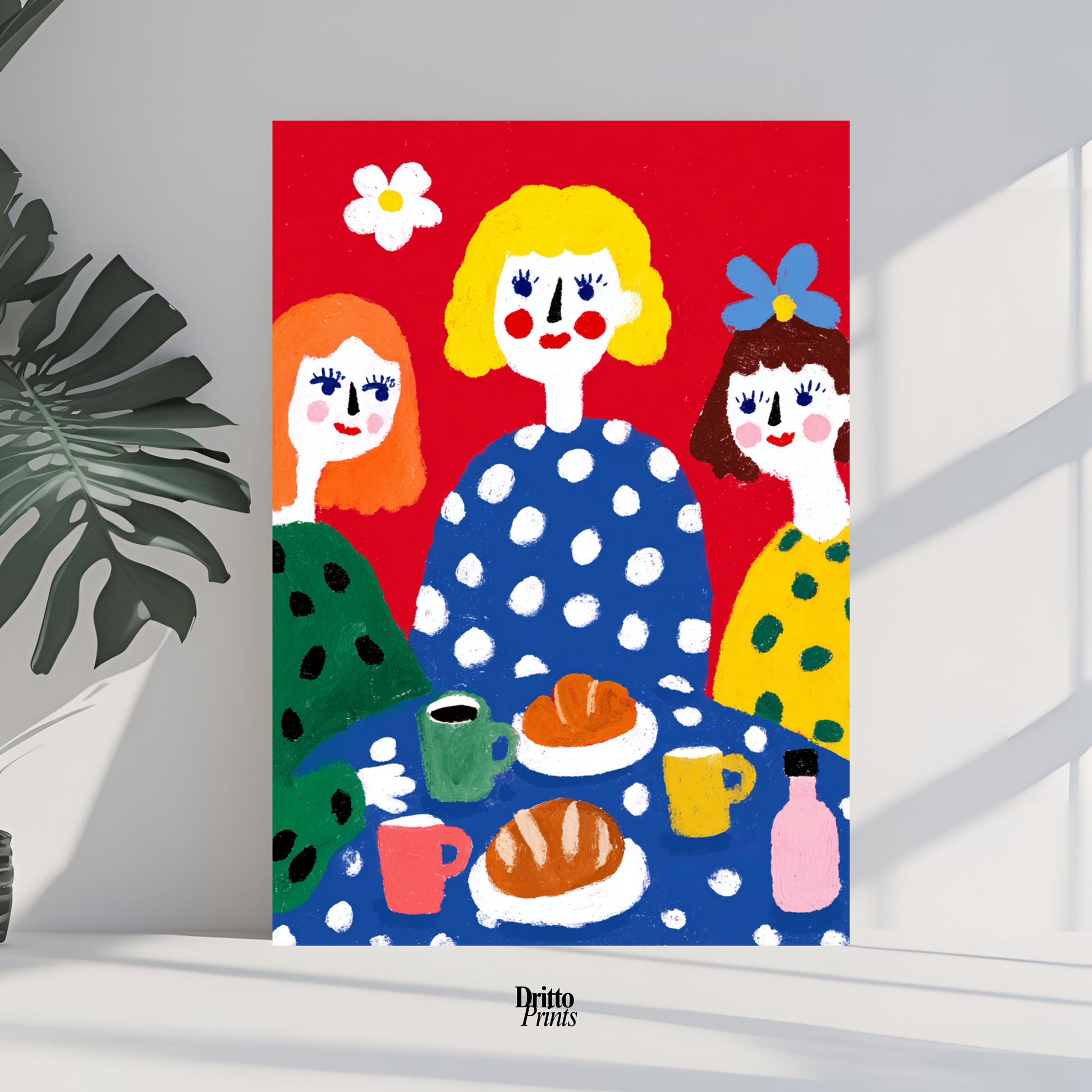 (PD45) Morning Notes – Vintage Iranian Breakfast Poster