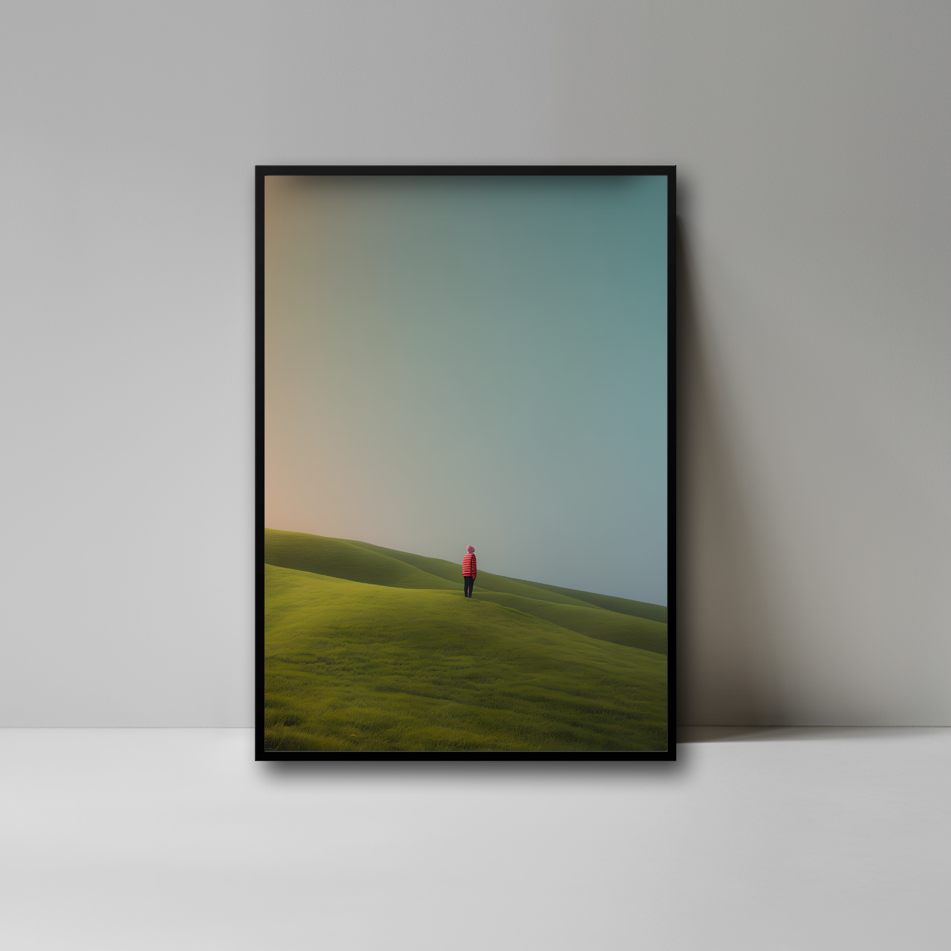 (FD2) - Alone with the Sky - Framed matte paper poster