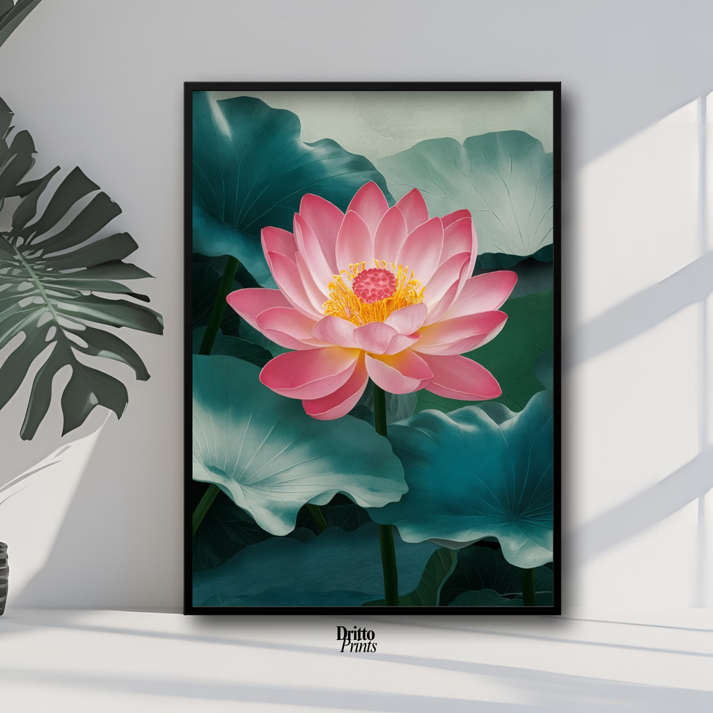 (FD30) Whispers of the Lotus - Framed matte paper poster