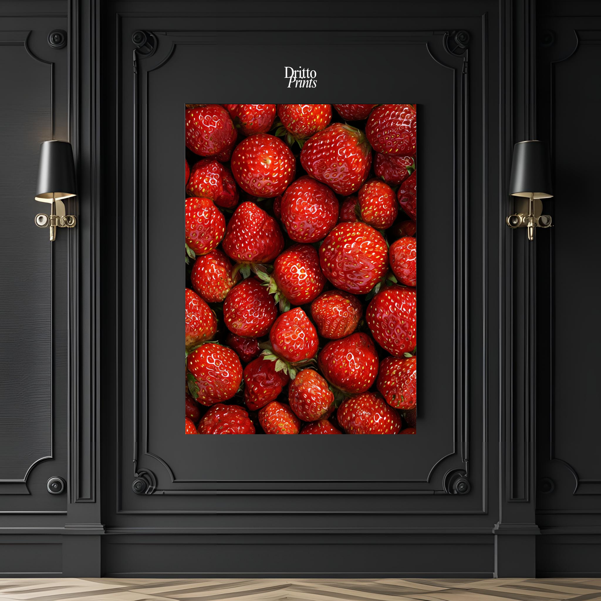 (PD5) The Strawberry Wall Taste of Summer - Poster