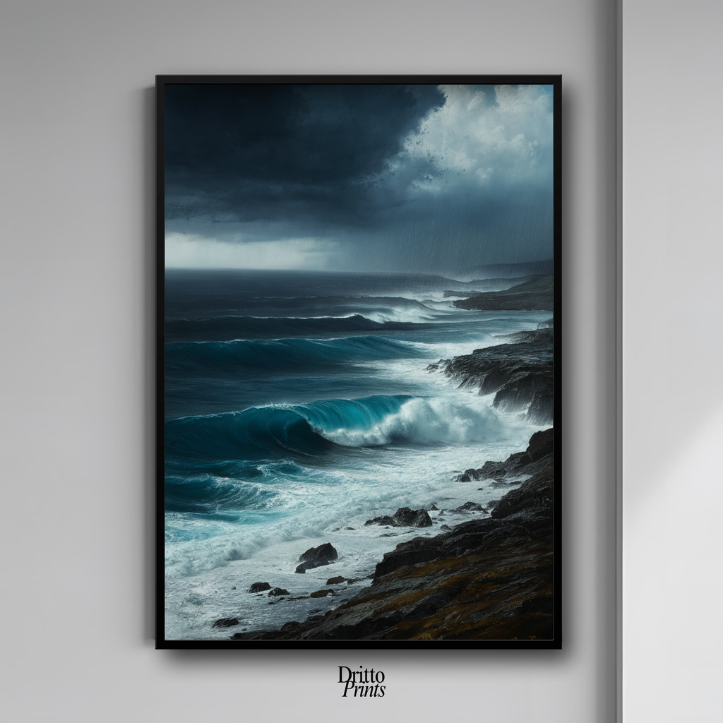 (FD17) Where the Rain Begins - Framed matte paper poster