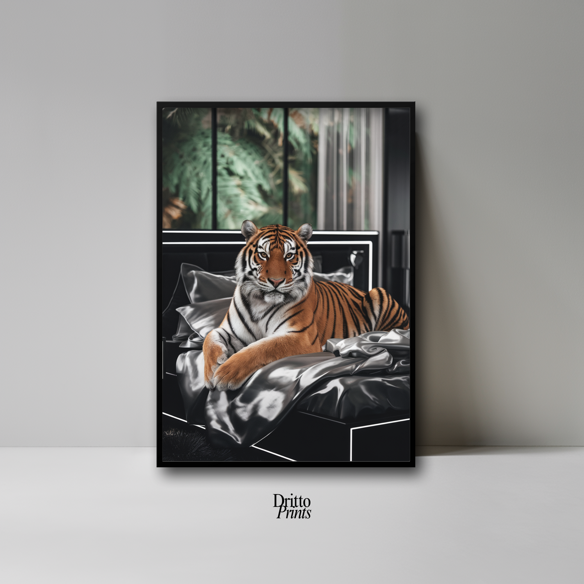 (FD3) A Majestic Tiger Luxe - Framed matte paper poster