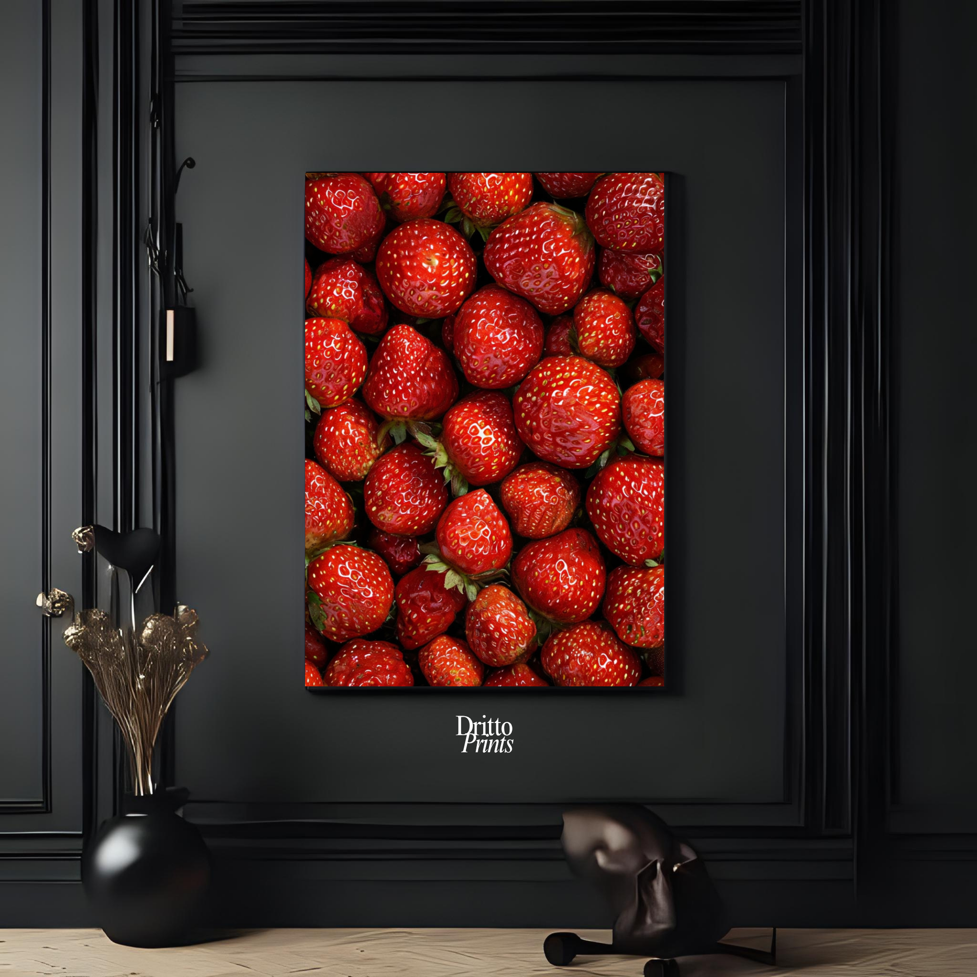 (PD5) The Strawberry Wall Taste of Summer - Poster