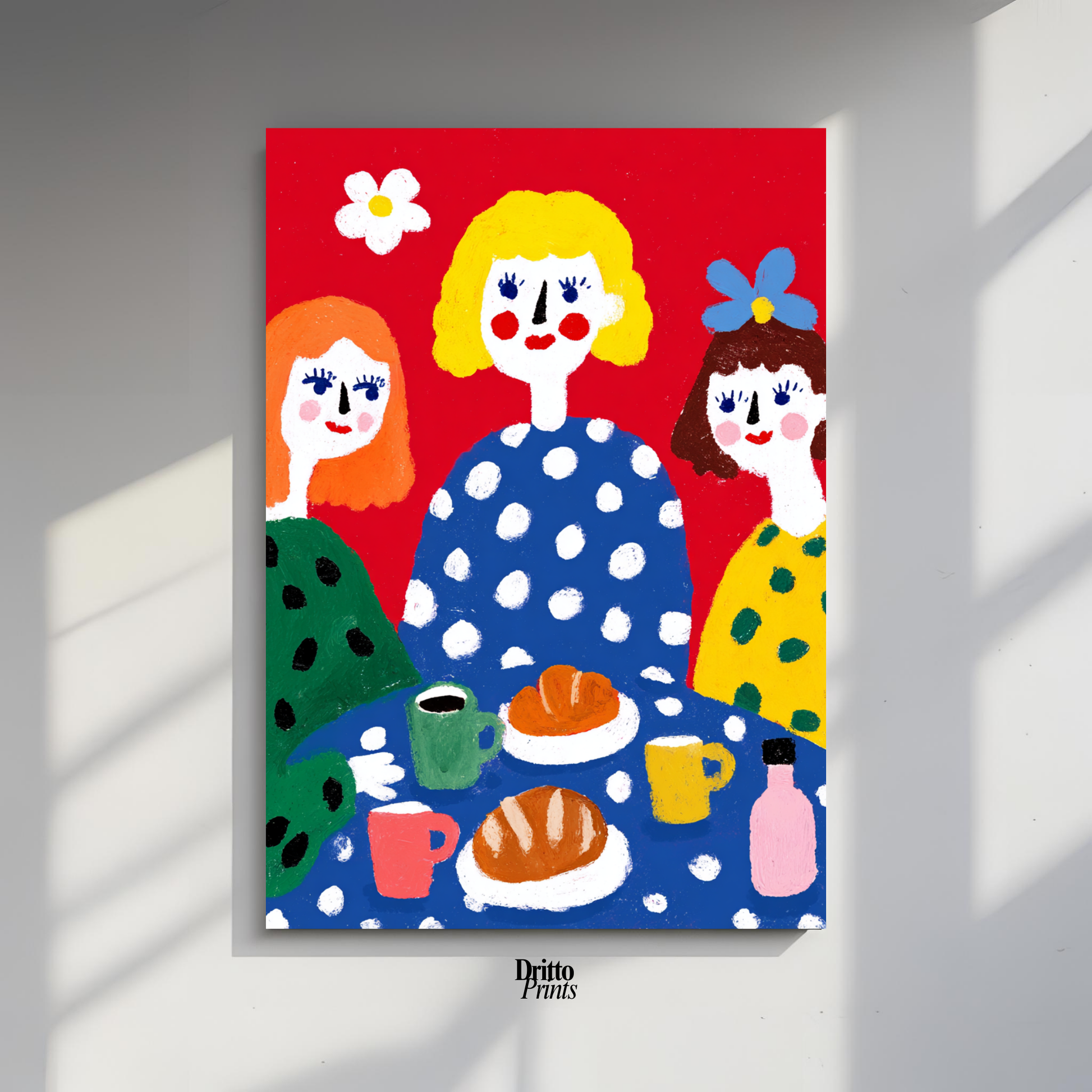 (PD45) Morning Notes – Vintage Iranian Breakfast Poster