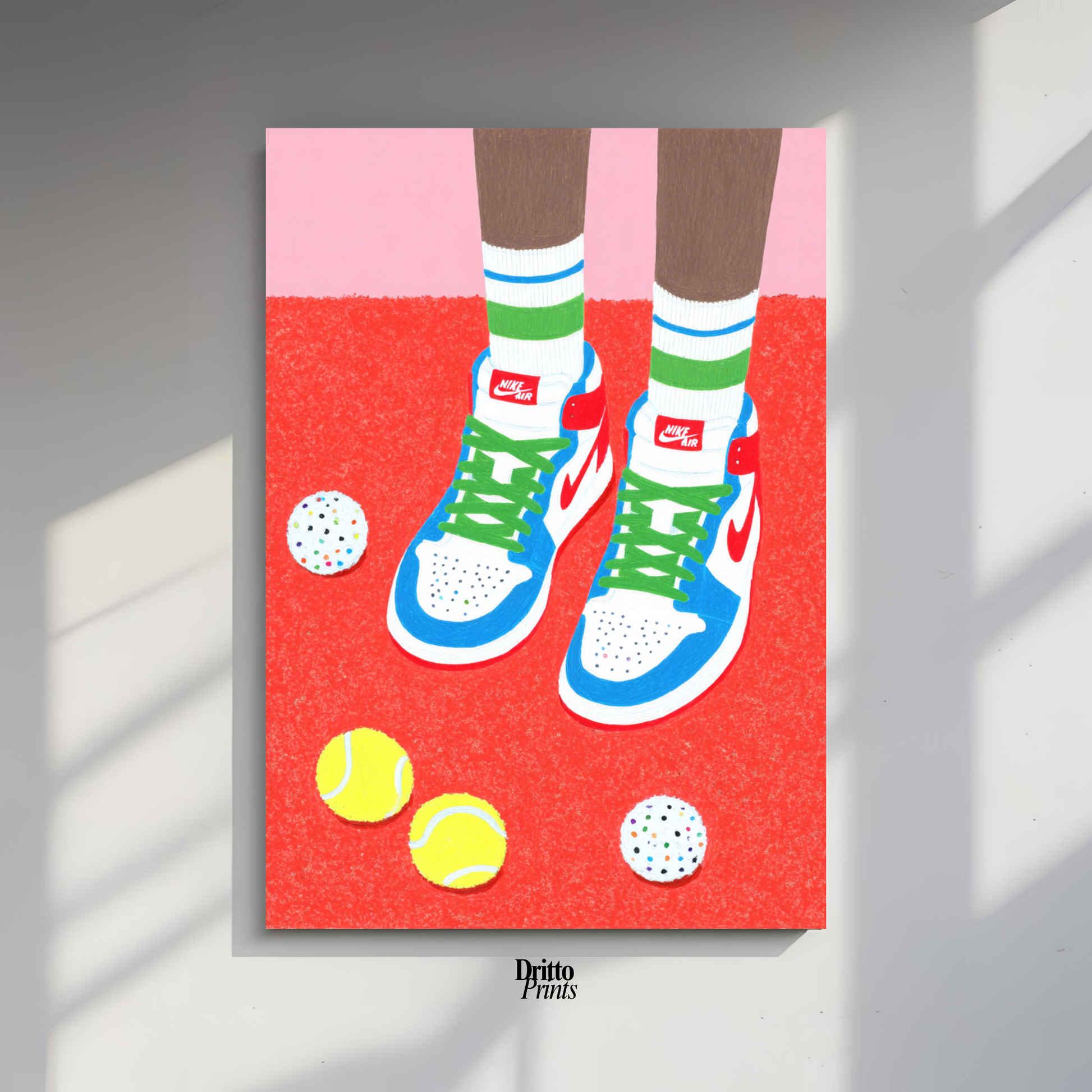 (PD31) Mocha Court Balls Poster