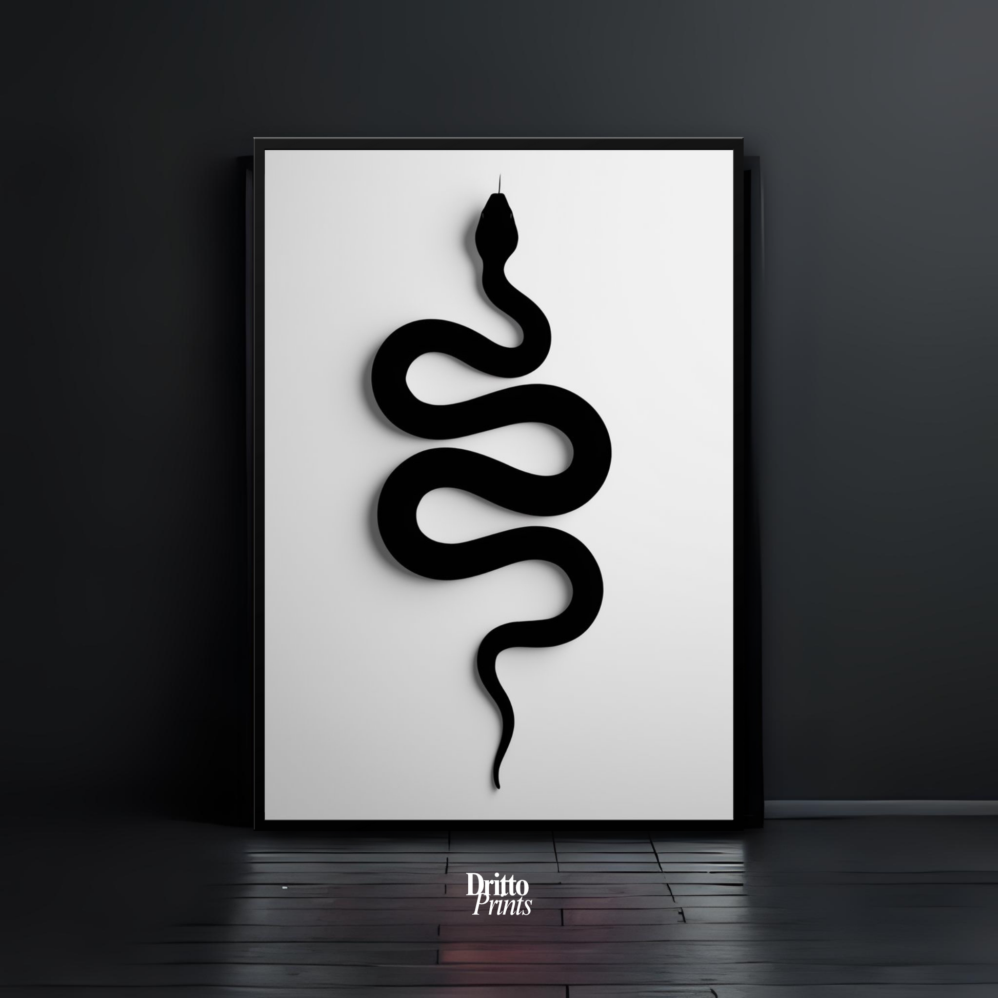 (FD34) Serpent Grace - Framed matte paper poster