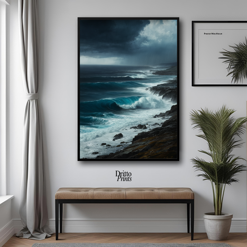 (FD17) Where the Rain Begins - Framed matte paper poster