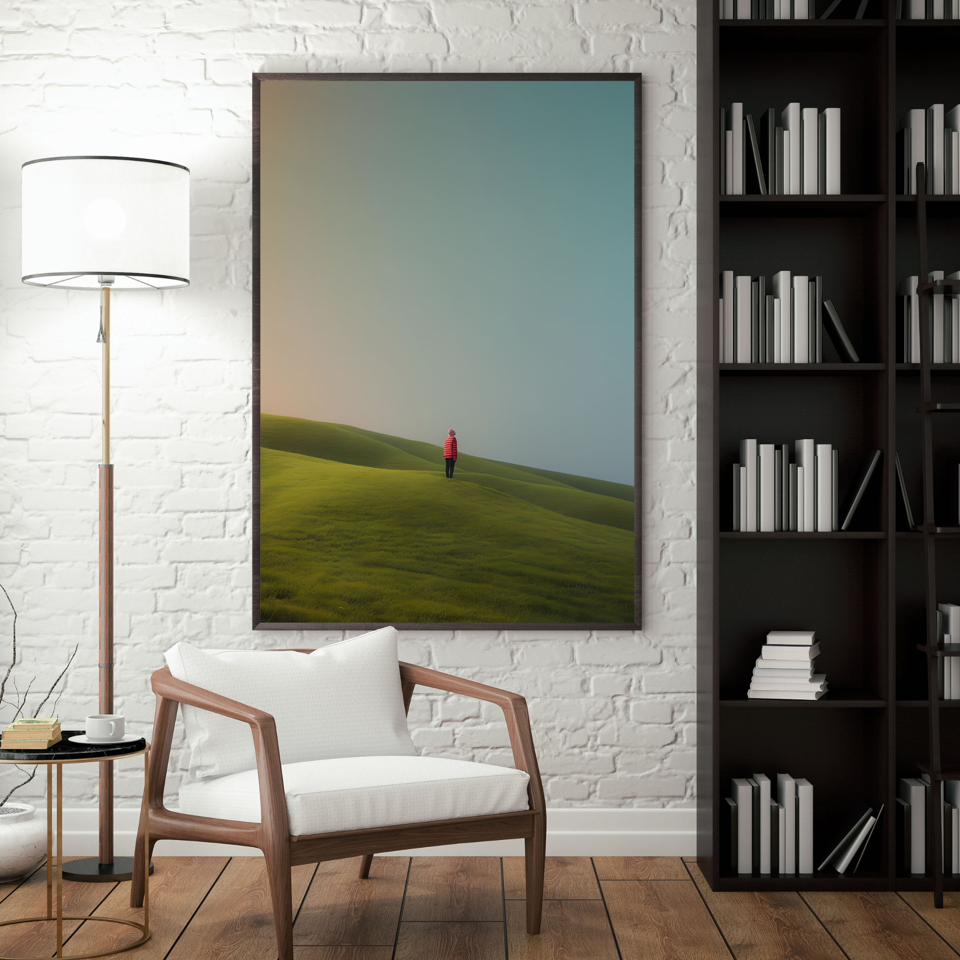 (FD2) - Alone with the Sky - Framed matte paper poster