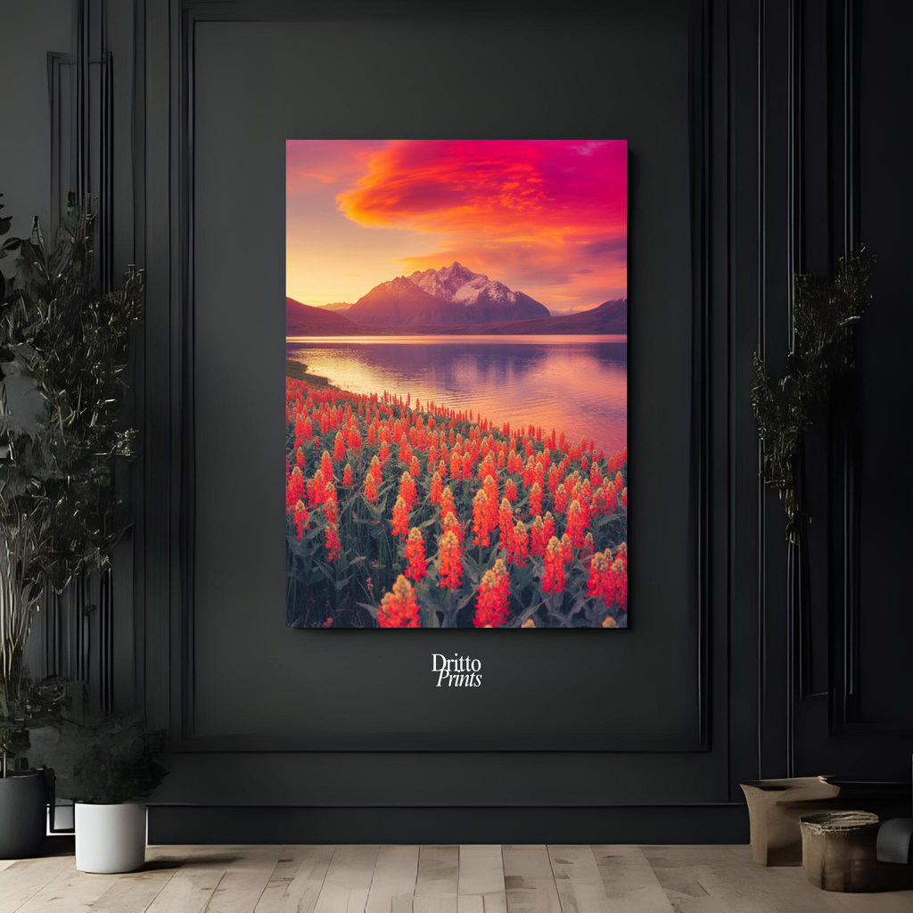 (CF3) Golden Hour Symphony - Framed canvas