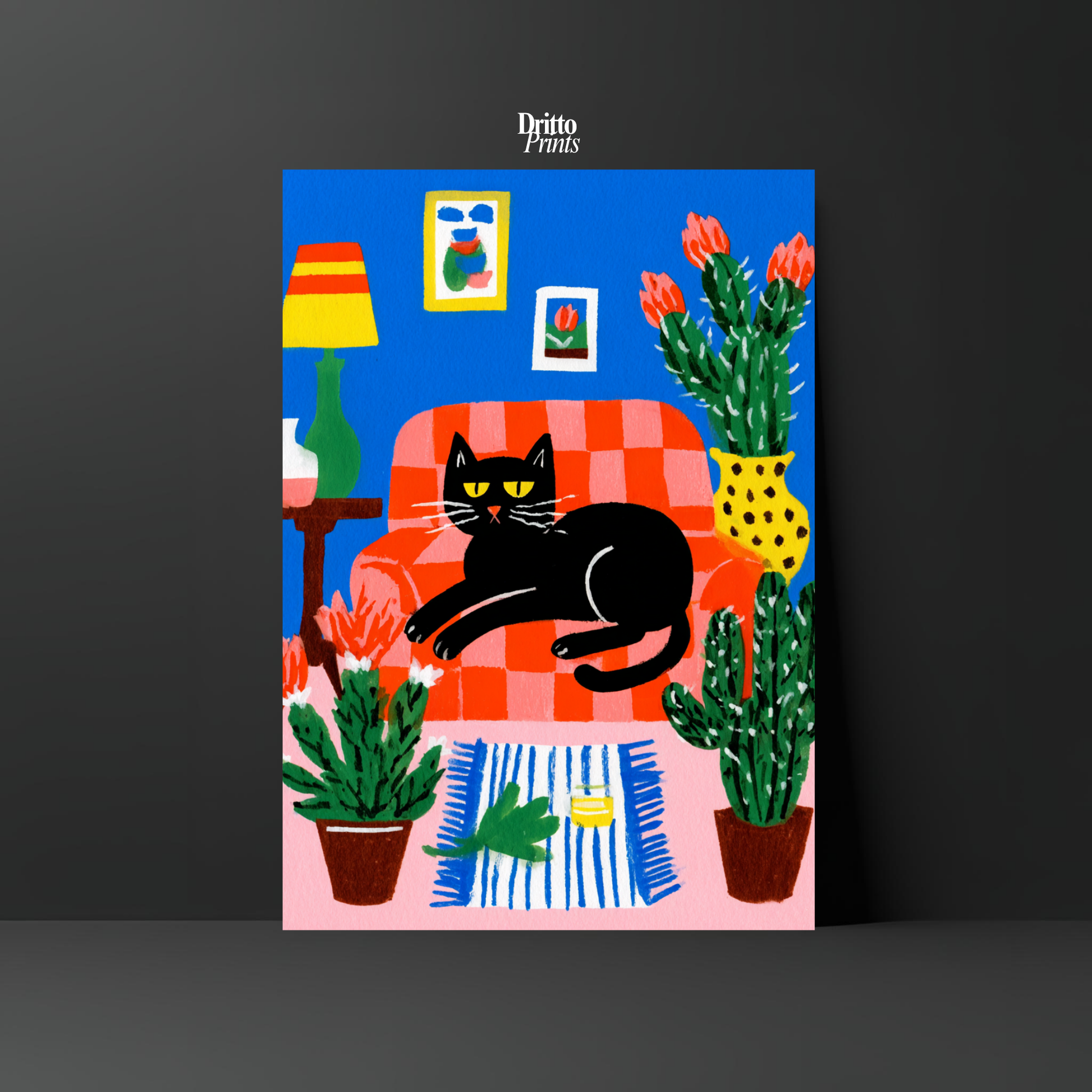 (PD32) Afternoon with the Cat - Poster