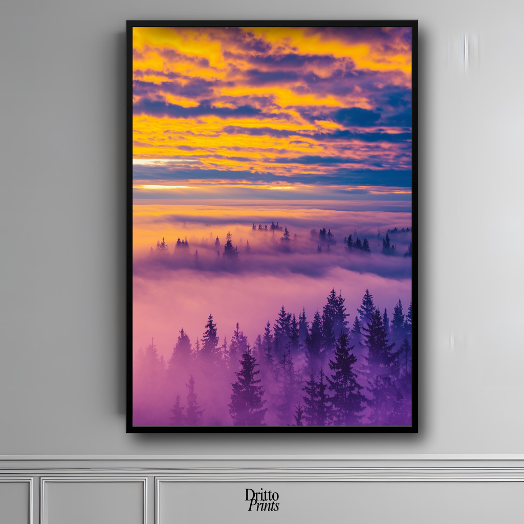 (FD13) Light Between Worlds - Framed matte paper poster