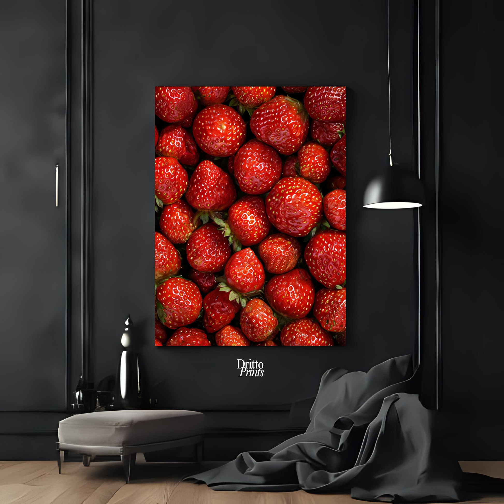 (PD5) The Strawberry Wall Taste of Summer - Poster