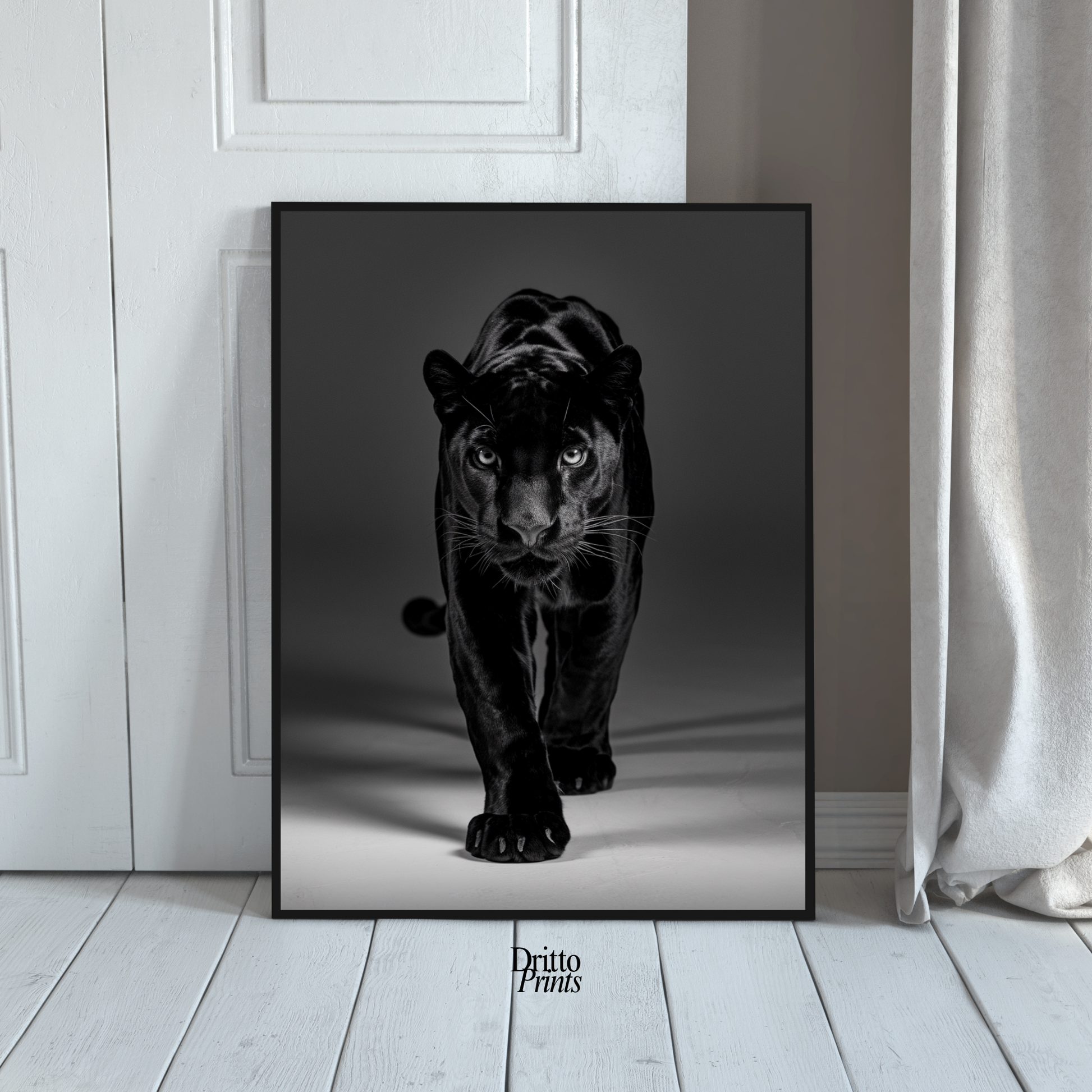 (FD7) Eyes of the Hunt - Framed matte paper poster