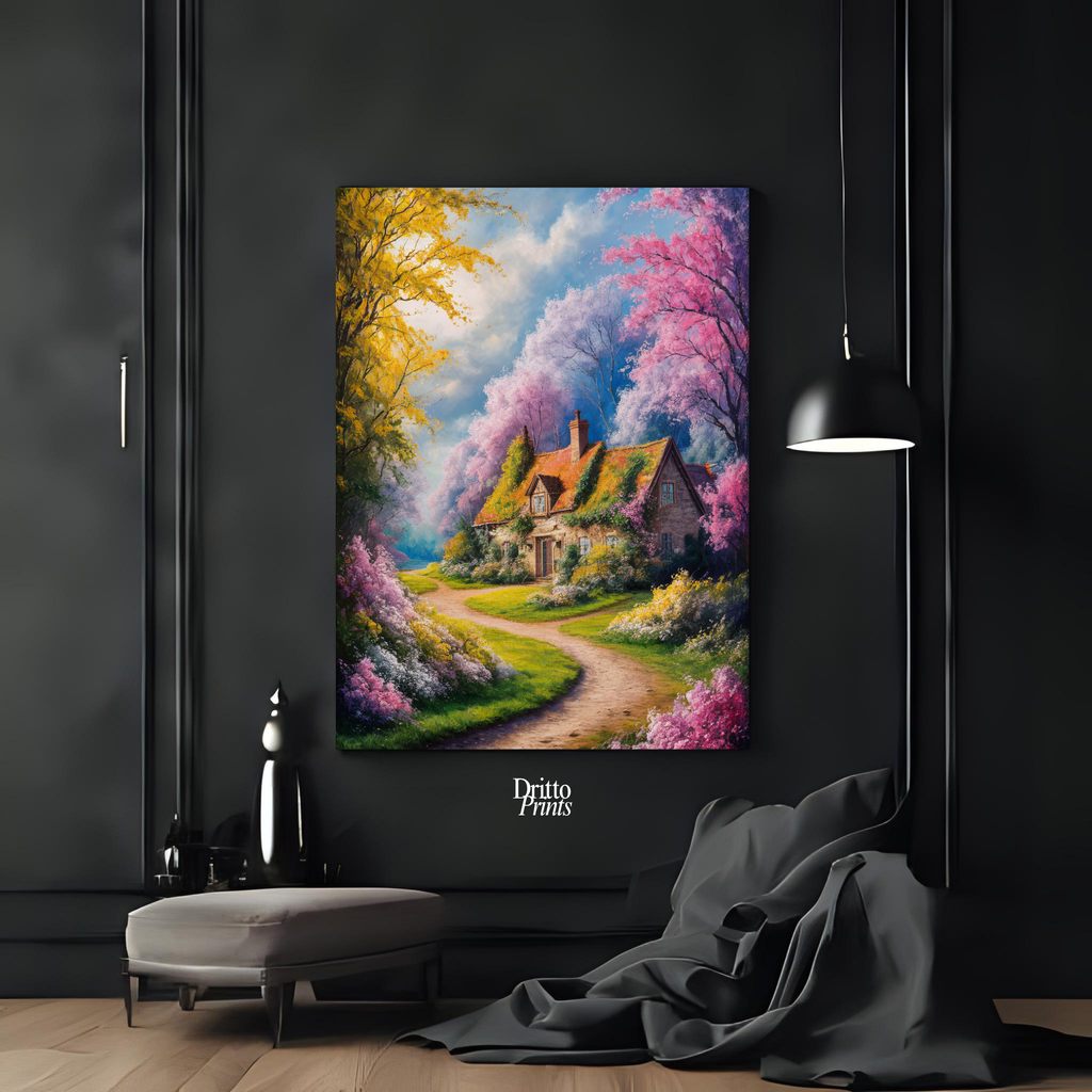 (CD2) Cottage in Bloom - Canvas