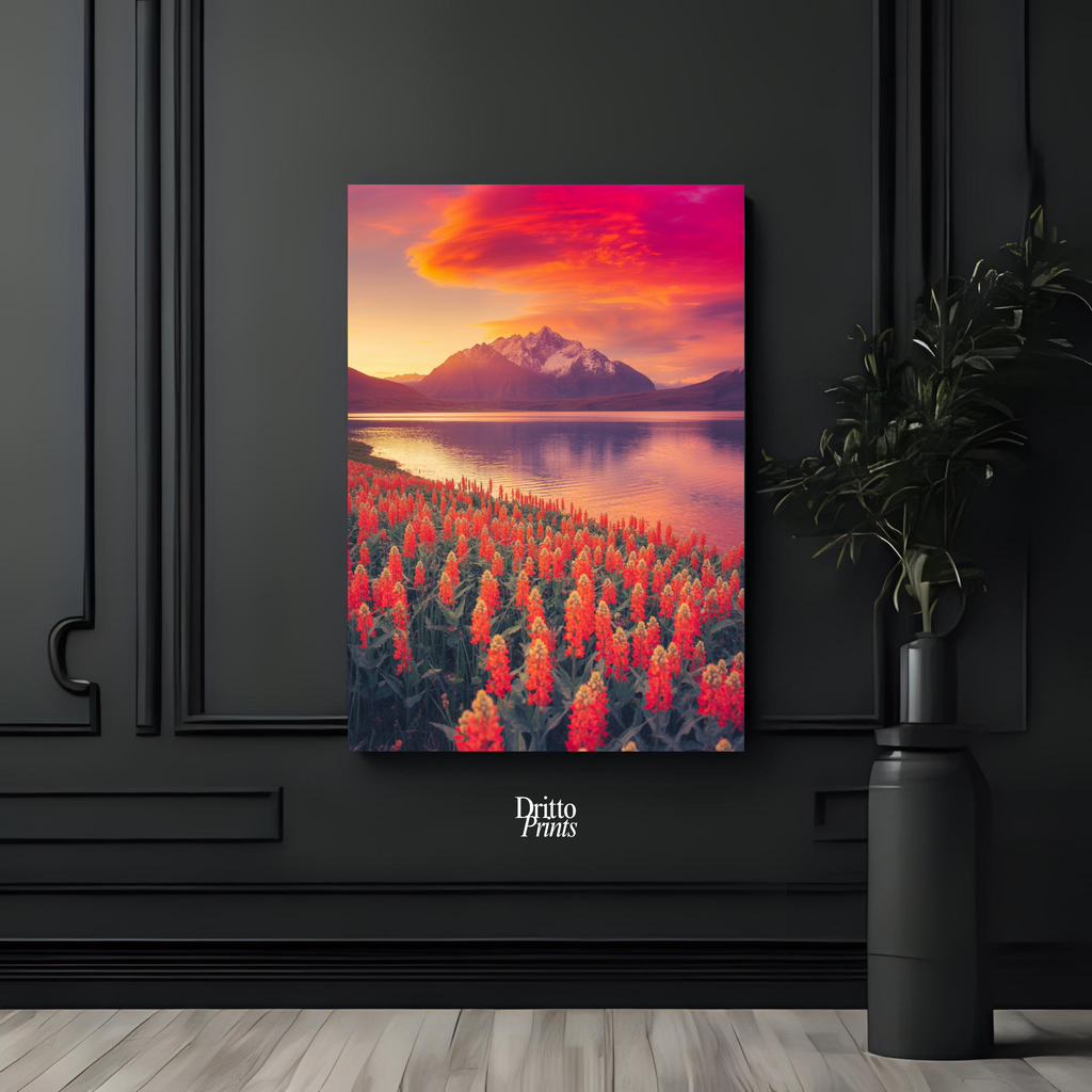 (CF3) Golden Hour Symphony - Framed canvas
