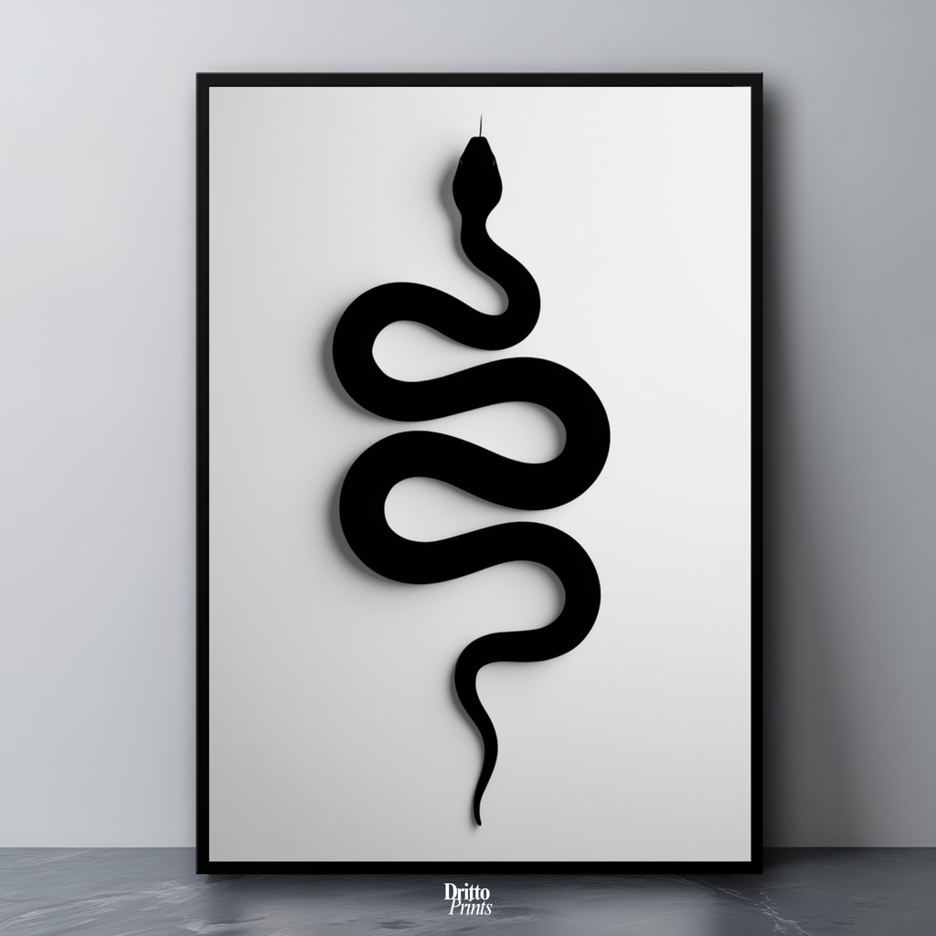 (FD34) Serpent Grace - Framed matte paper poster