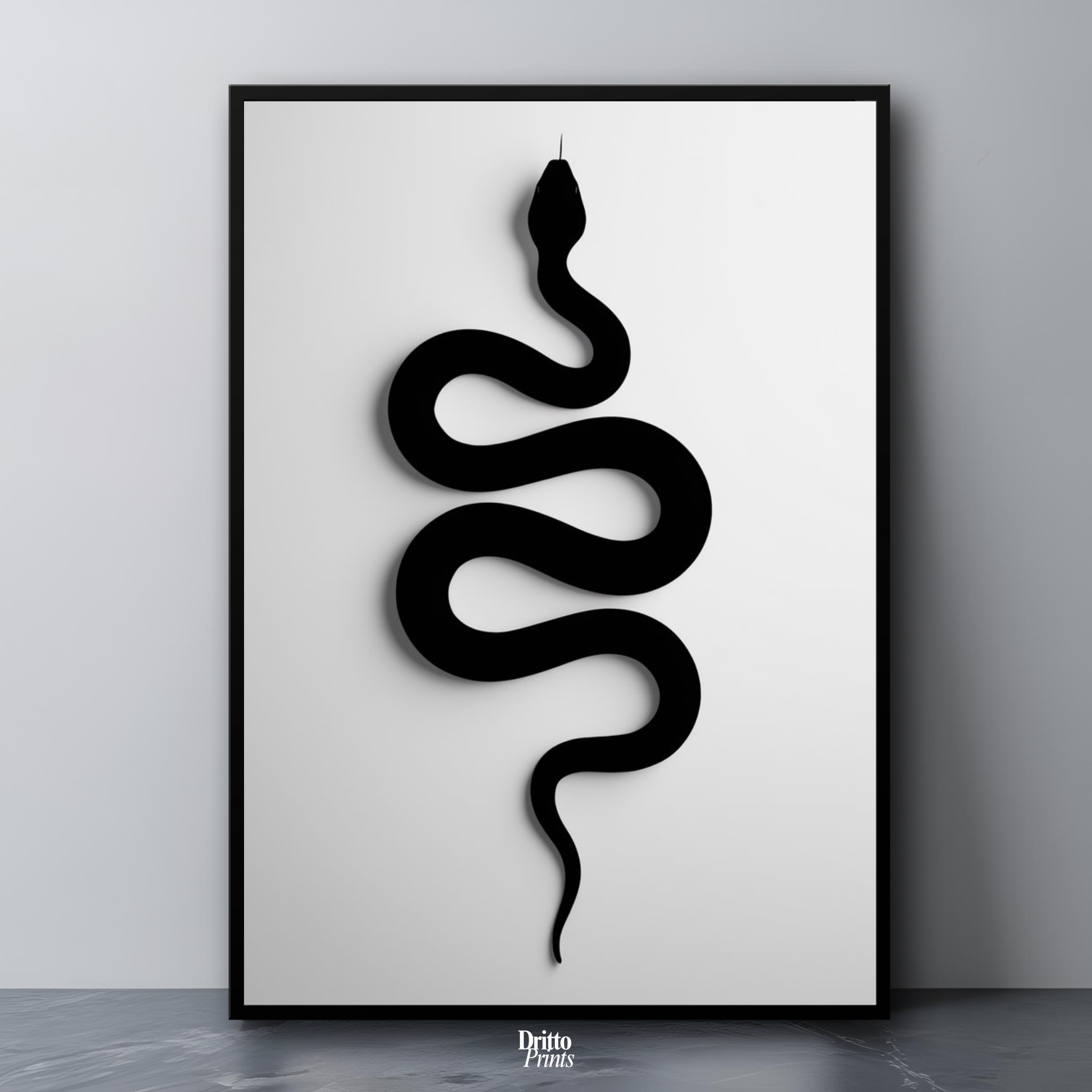 (FD34) Serpent Grace - Framed matte paper poster