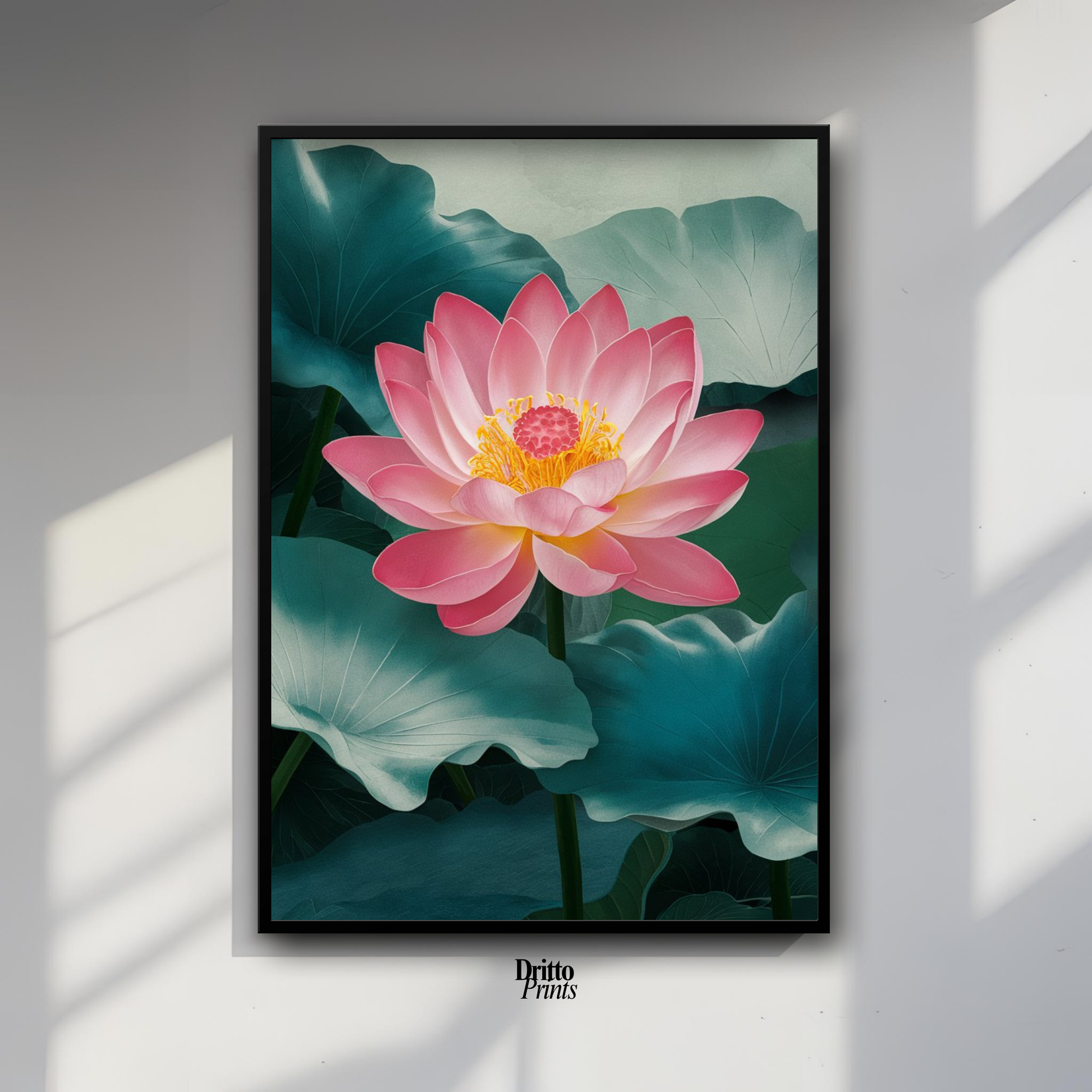 (FD30) Whispers of the Lotus - Framed matte paper poster