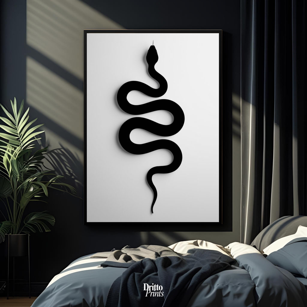 (FD34) Serpent Grace - Framed matte paper poster