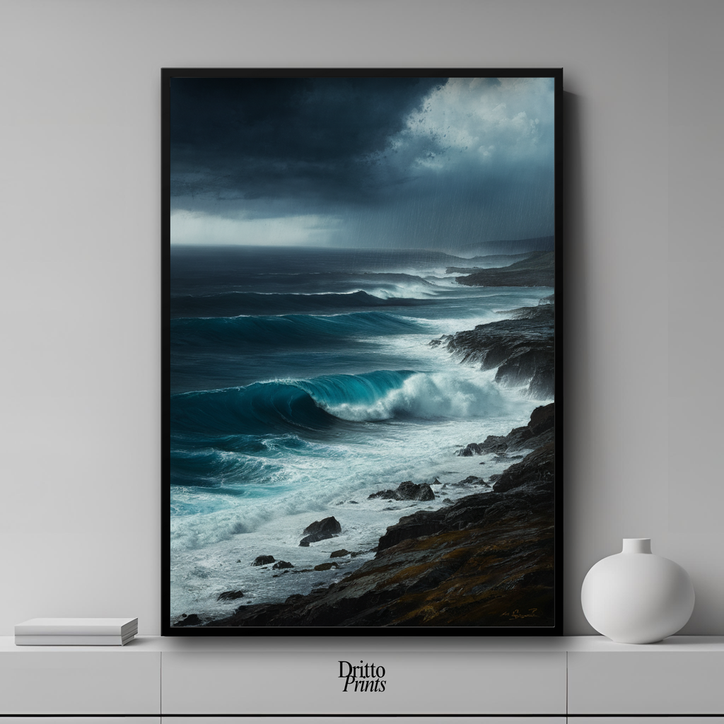 (FD17) Where the Rain Begins - Framed matte paper poster