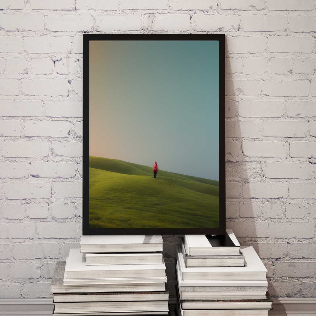 (FD2) - Alone with the Sky - Framed matte paper poster