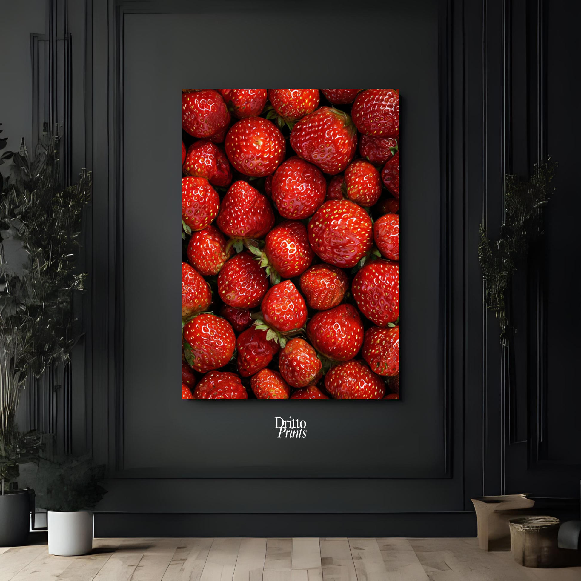 (PD5) The Strawberry Wall Taste of Summer - Poster