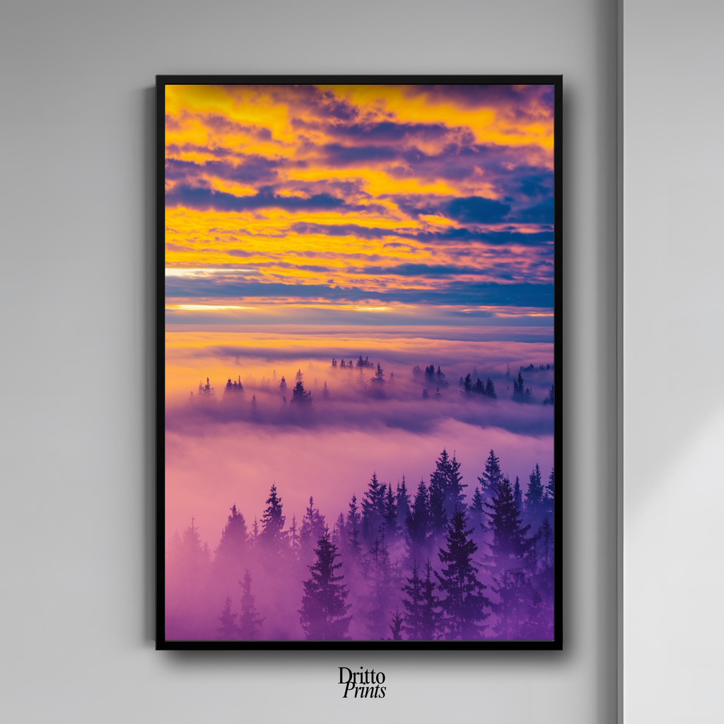 (FD13) Light Between Worlds - Framed matte paper poster