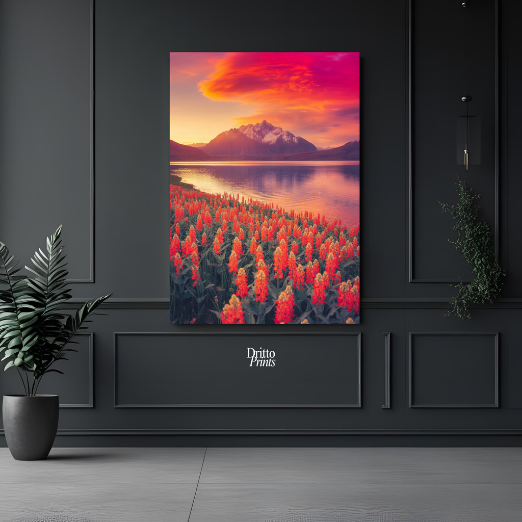 (CF3) Golden Hour Symphony - Framed canvas