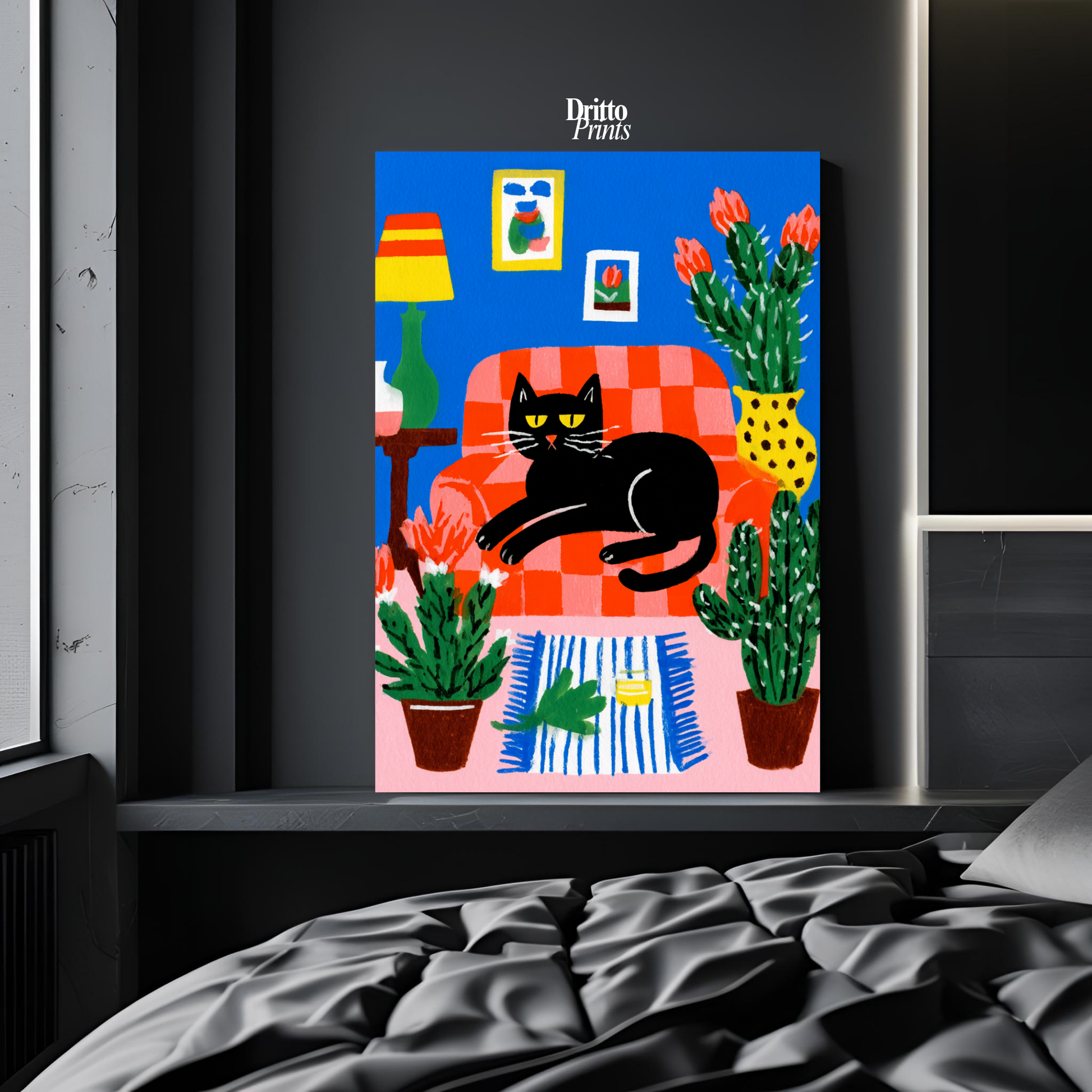 (PD32) Afternoon with the Cat - Poster
