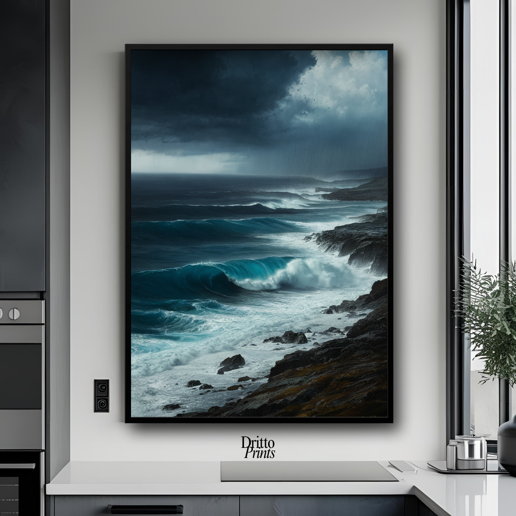 (FD17) Where the Rain Begins - Framed matte paper poster